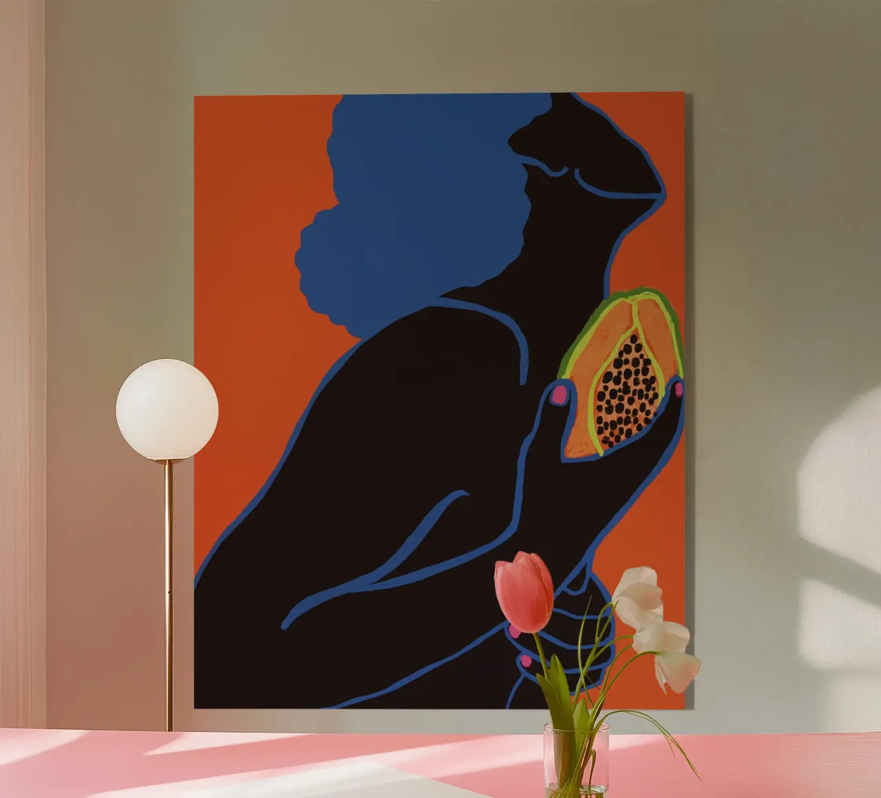 Papaya plexiglass da tainah negreiros