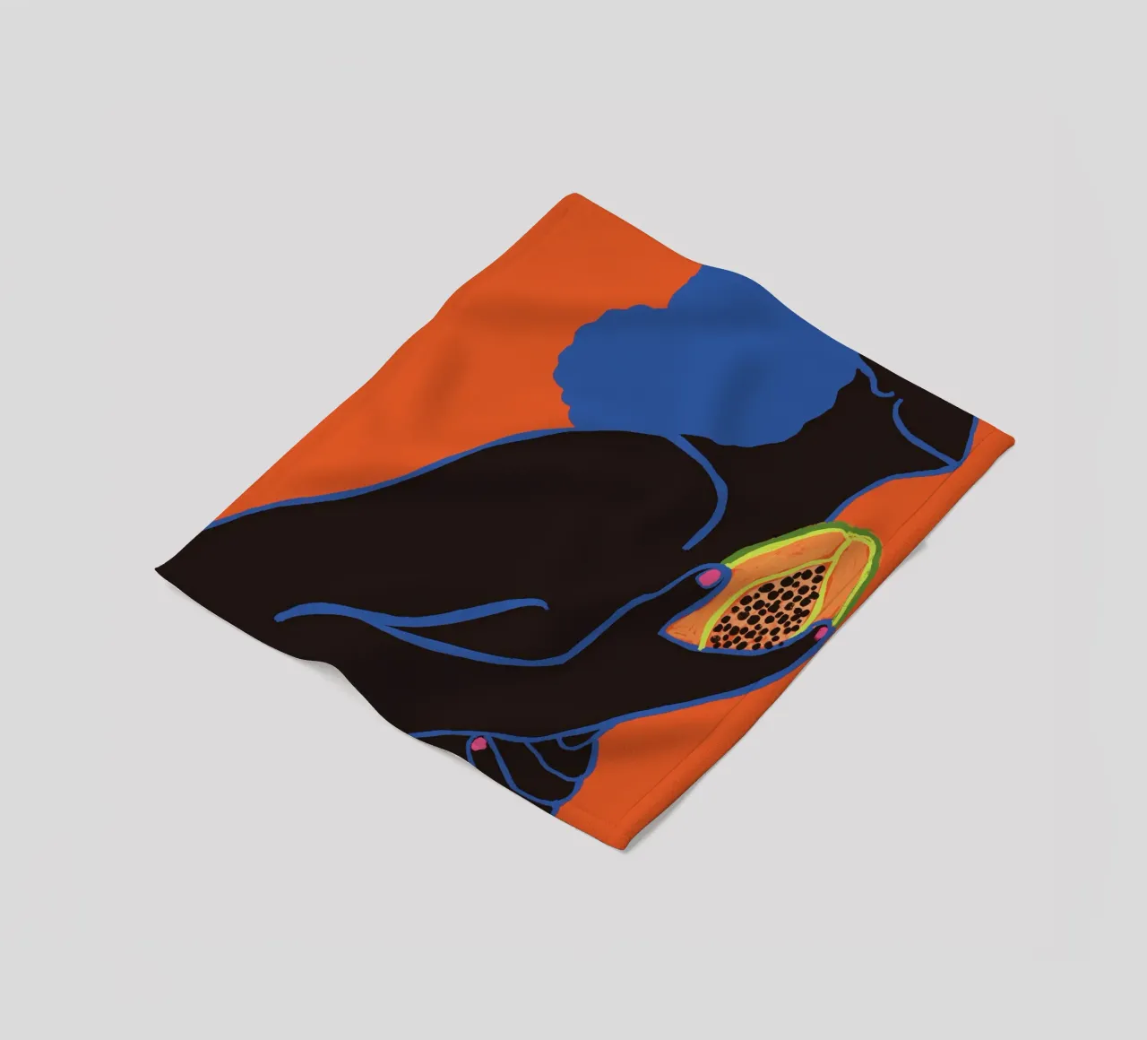 Papaya coperta in pile da tainah negreiros