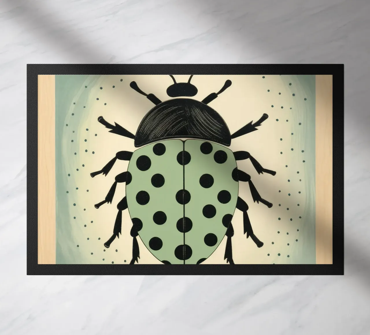 Scarabeo Verde 2 zerbino da Minimal Animal Art