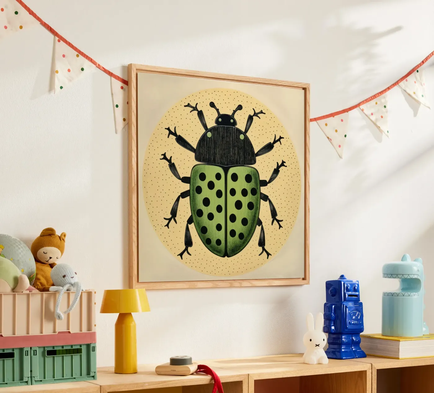 Scarafaggio verde plexiglass da Minimal Animal Art
