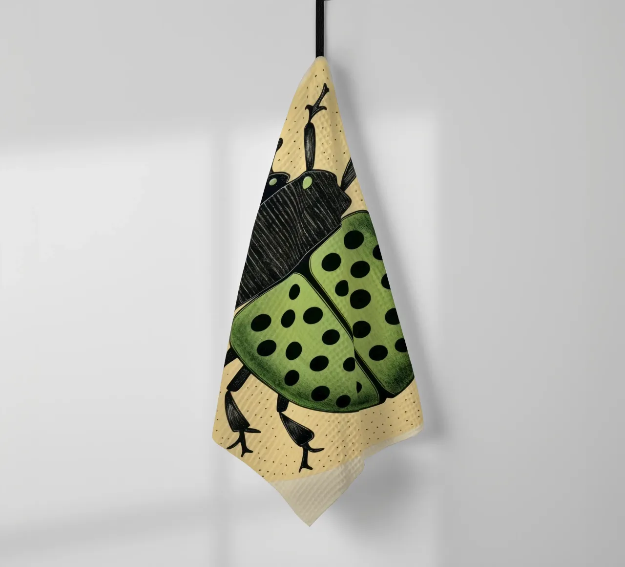 Grüner Käfer 3 Geschirrtuch von Minimal Animal Art