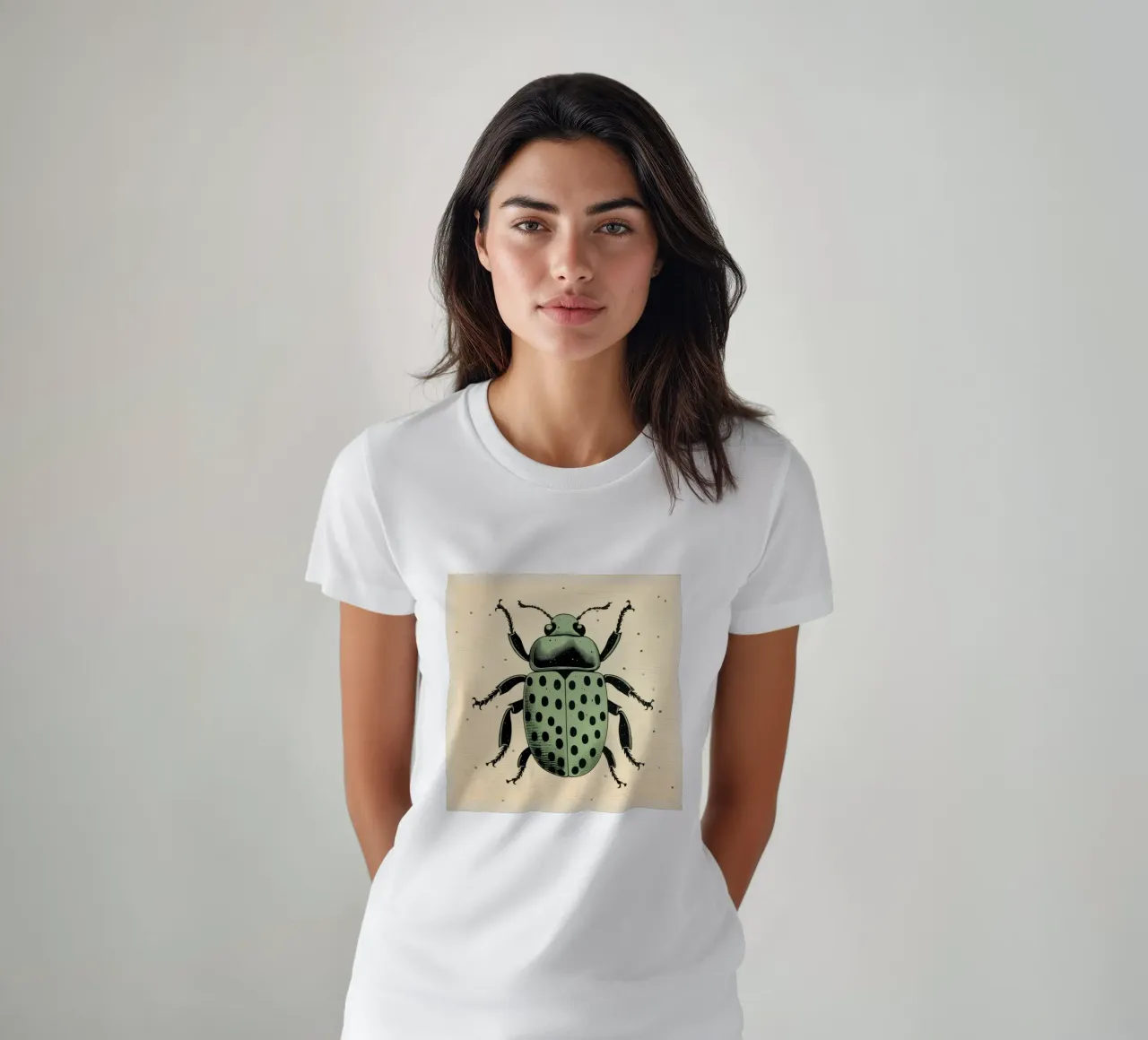 Grüner Käfer 4 T-Shirt von Minimal Animal Art