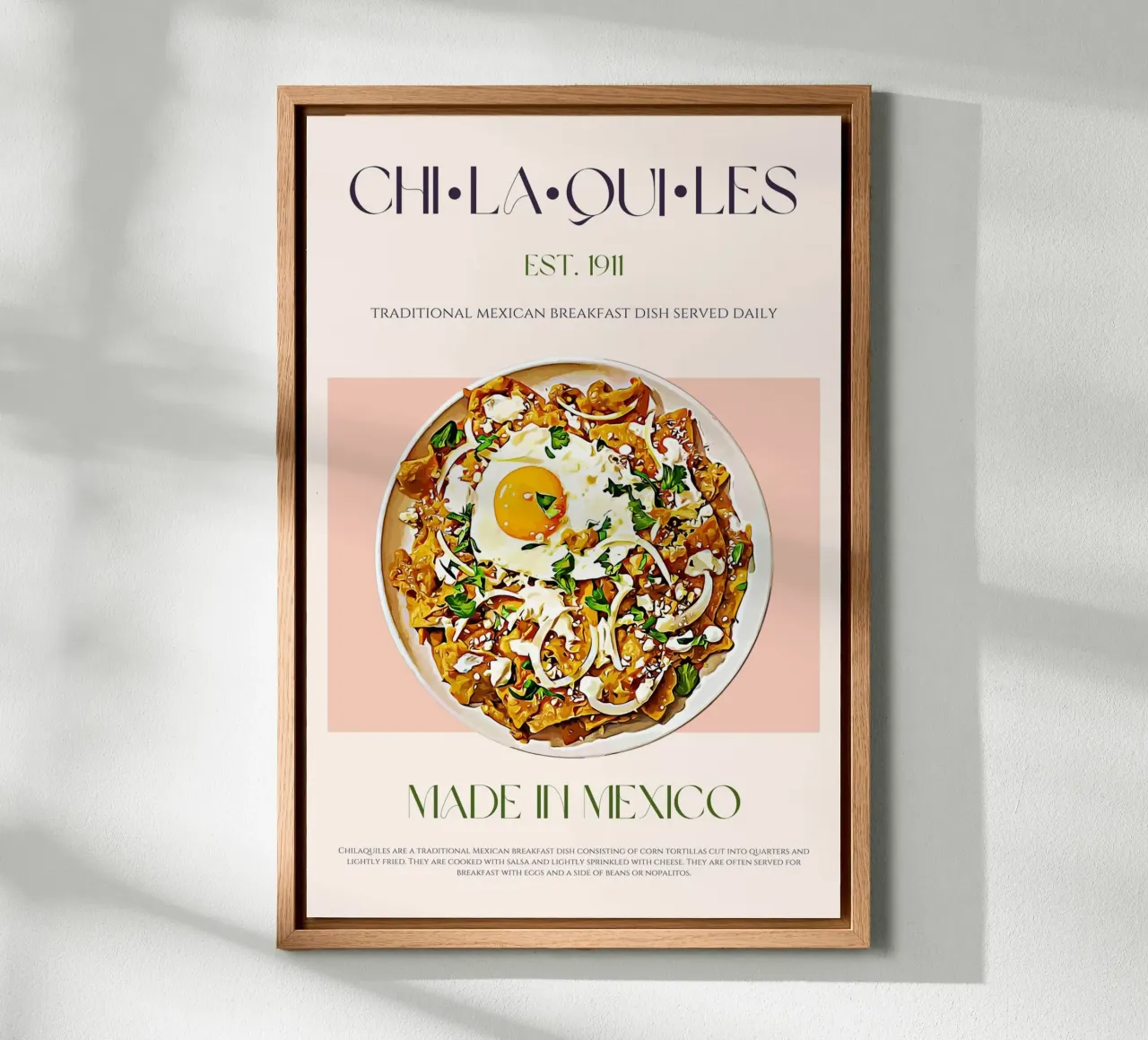 Chilaquiles Print canvas by KOKRPrints