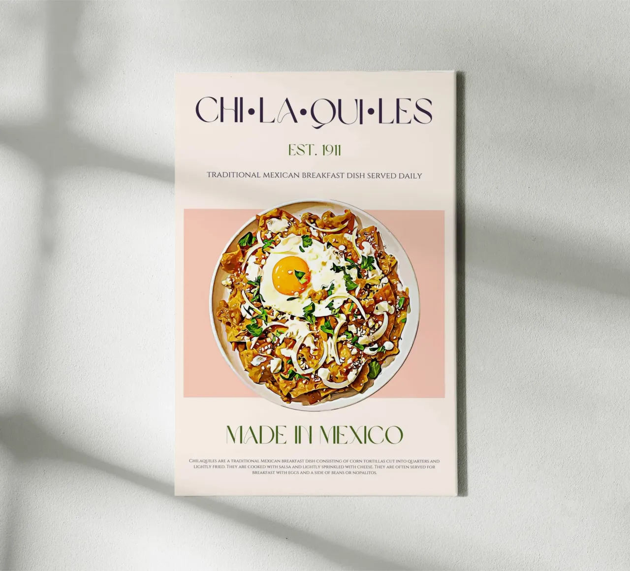 Chilaquiles Print canvas by KOKRPrints