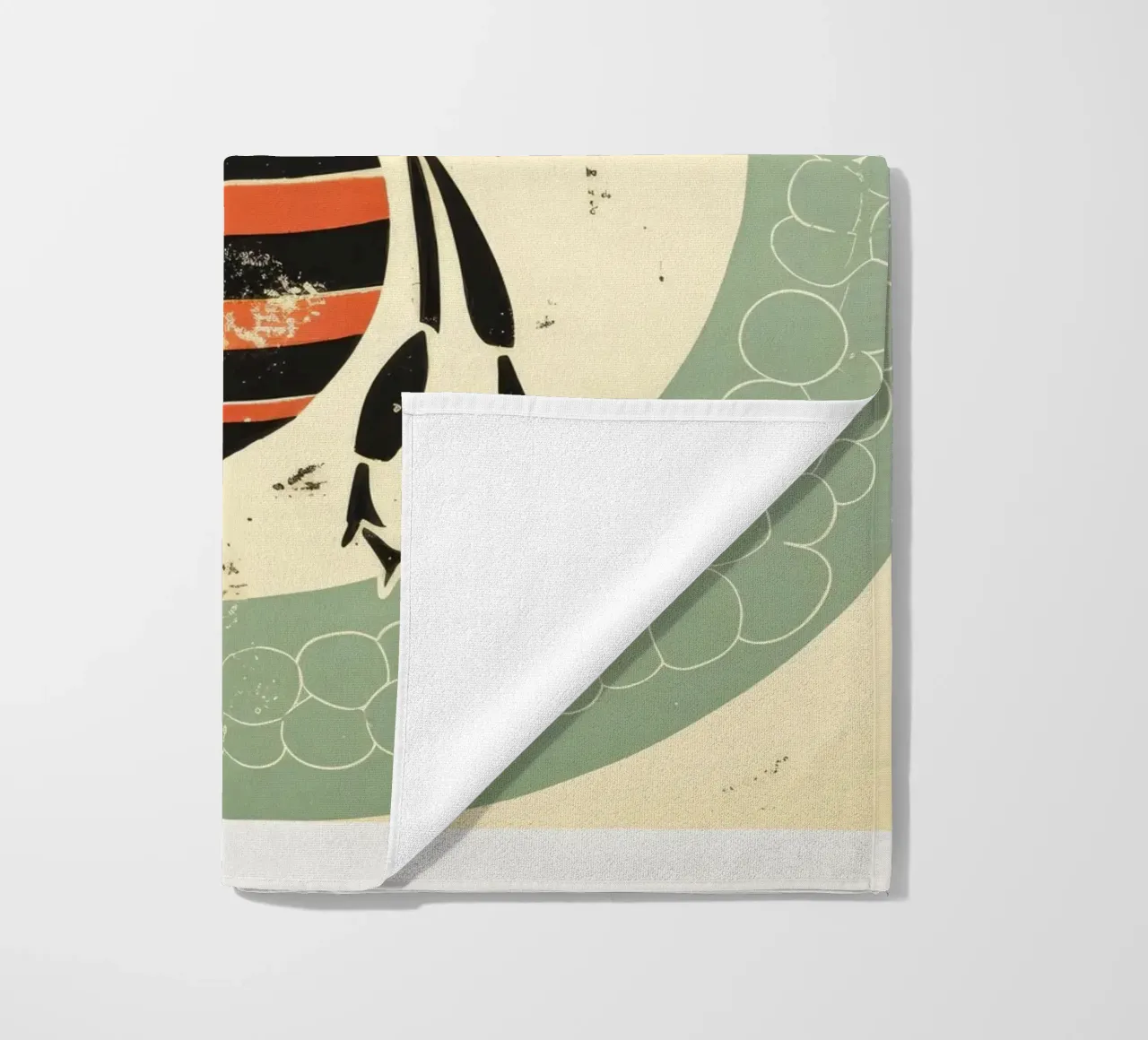 Ape verde Bumblebee 1 telo mare da Minimal Animal Art