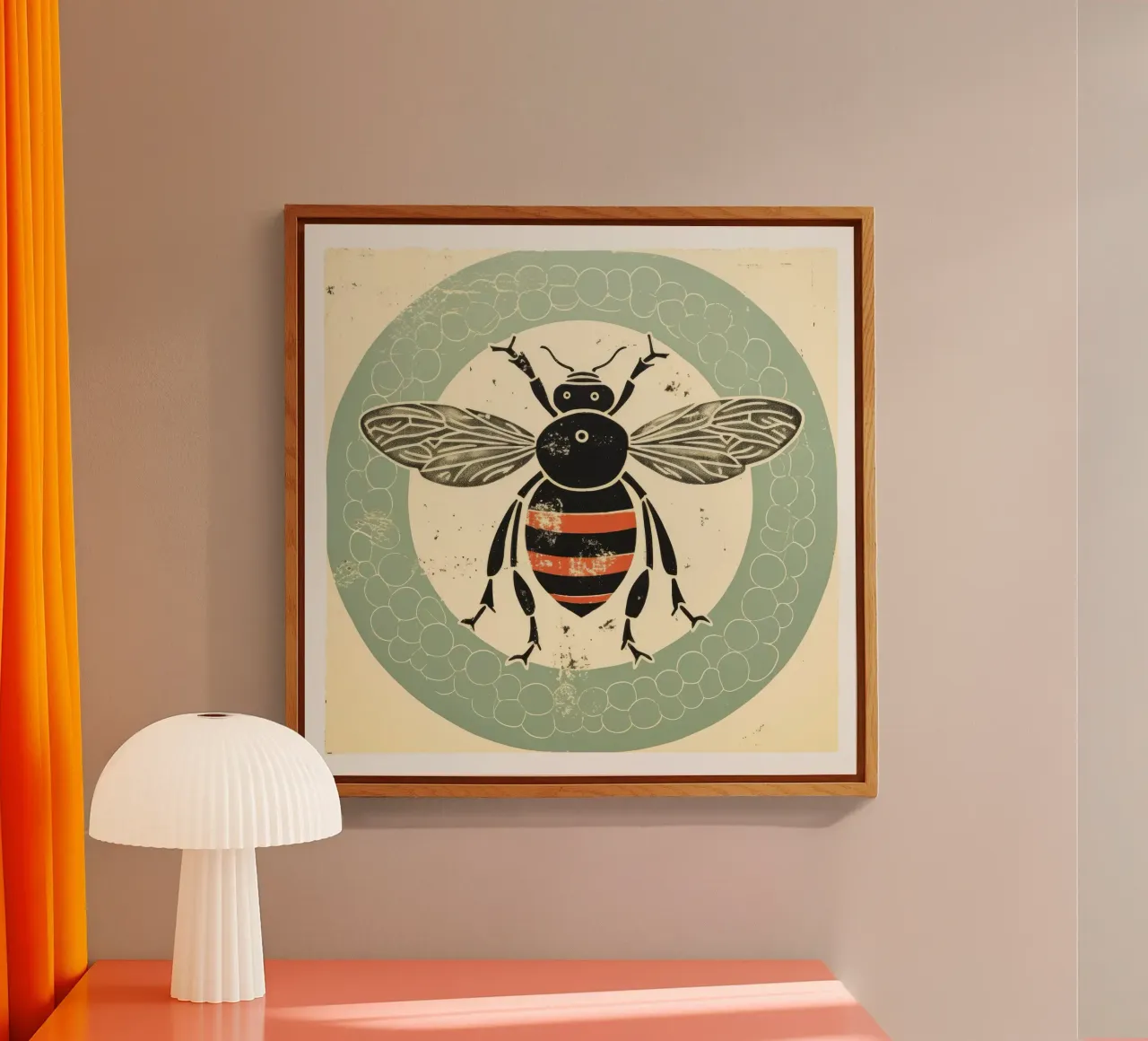Ape verde Bumblebee 1 plexiglass da Minimal Animal Art