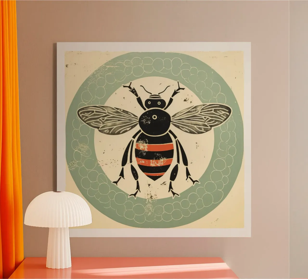 Ape verde Bumblebee 1 plexiglass da Minimal Animal Art