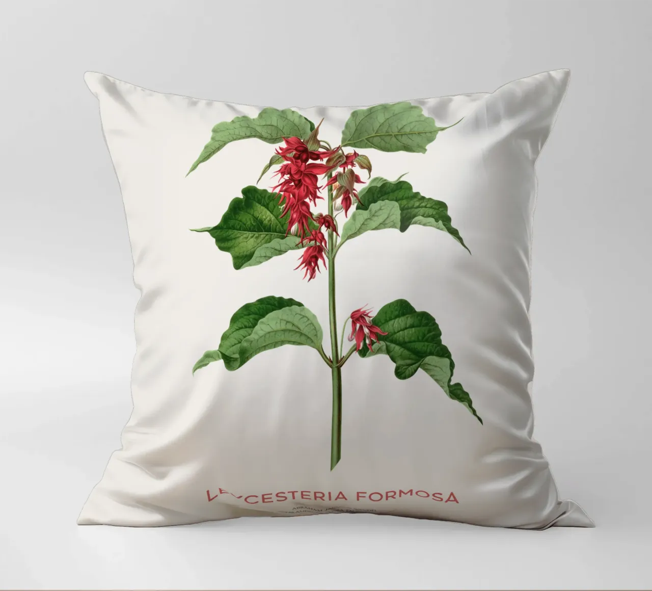 Bacche di fagiano o Leycesteria formosa cuscino da Vintagrafica