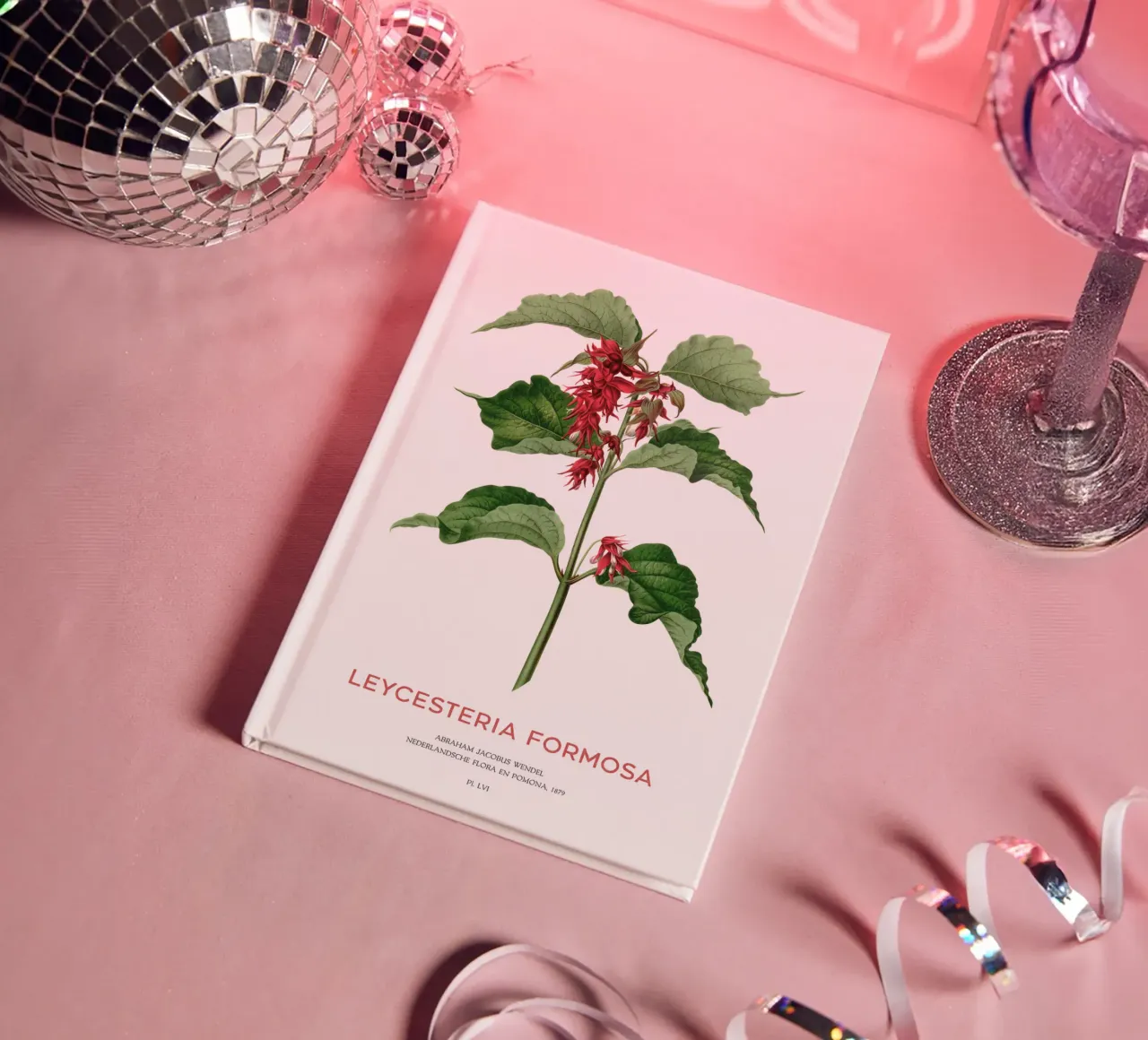 Pheasant berry or Leycesteria formosa notebook by Vintagrafica