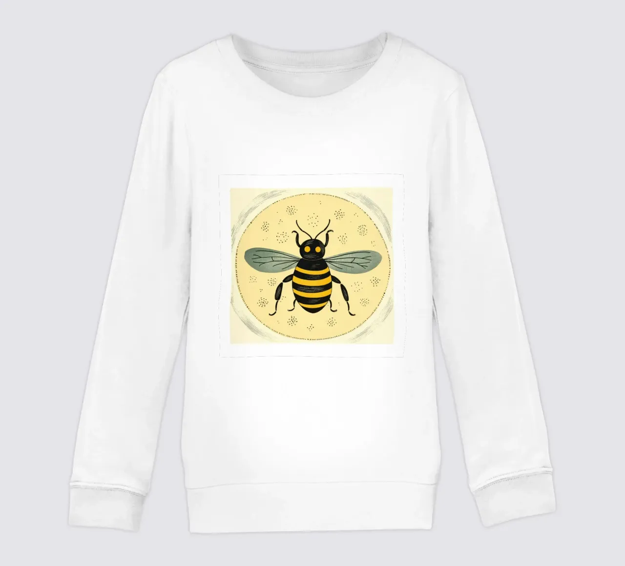 Ape verde Bumblebee 2 felpa bambino da Minimal Animal Art