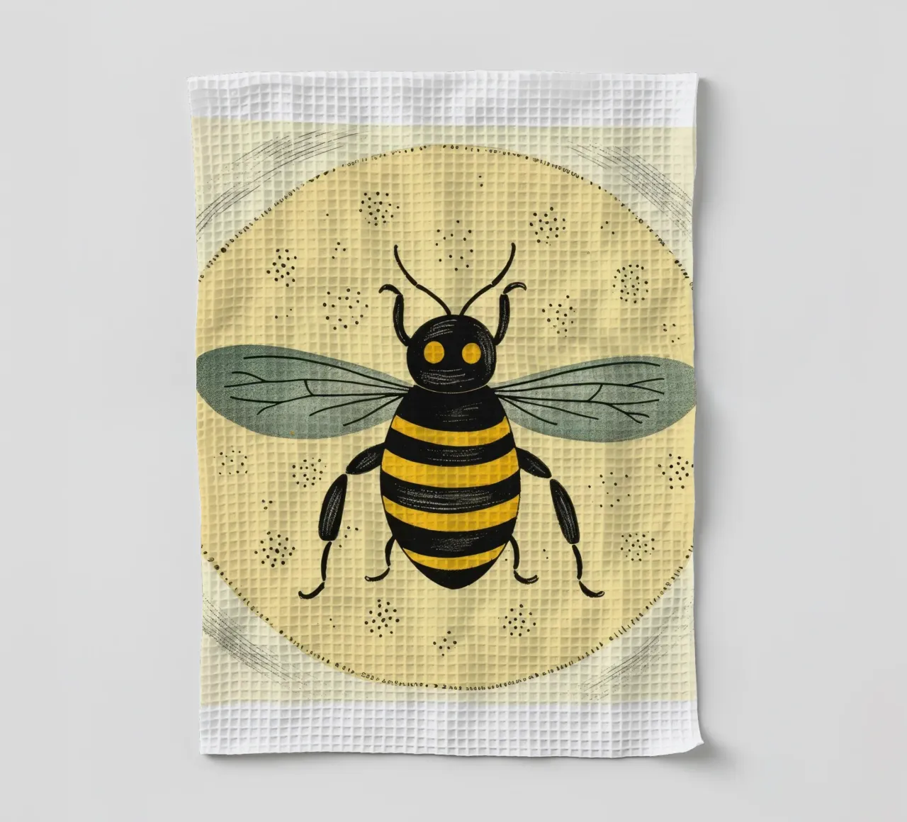 Ape verde Bumblebee 2 canovaccio da cucina da Minimal Animal Art