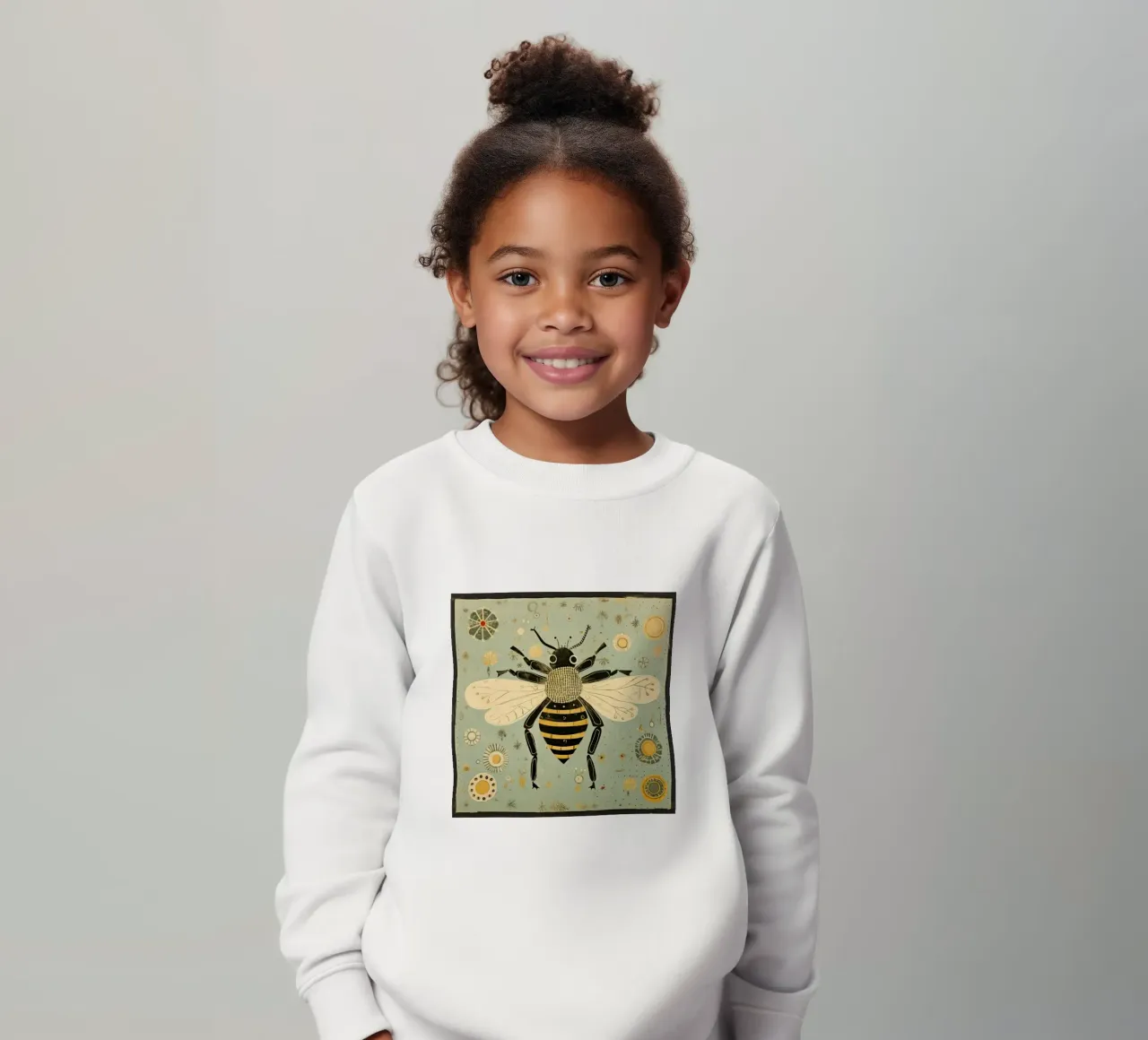 Ape verde Bumblebee 3 felpa bambino da Minimal Animal Art