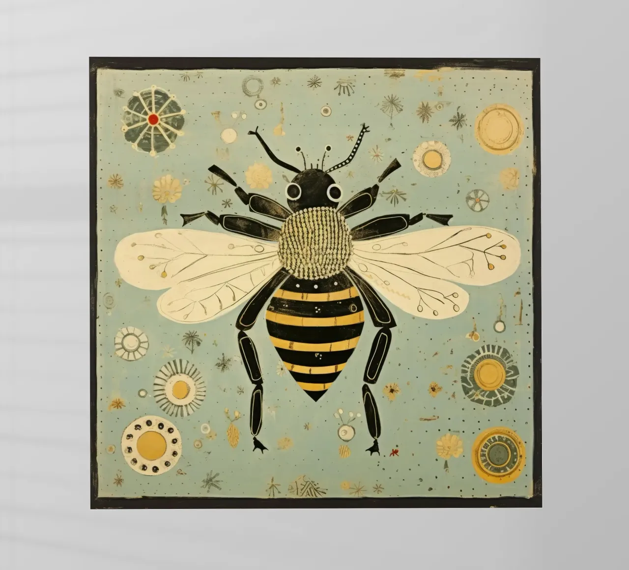 Ape verde Bumblebee 3 pellicola backlit da Minimal Animal Art