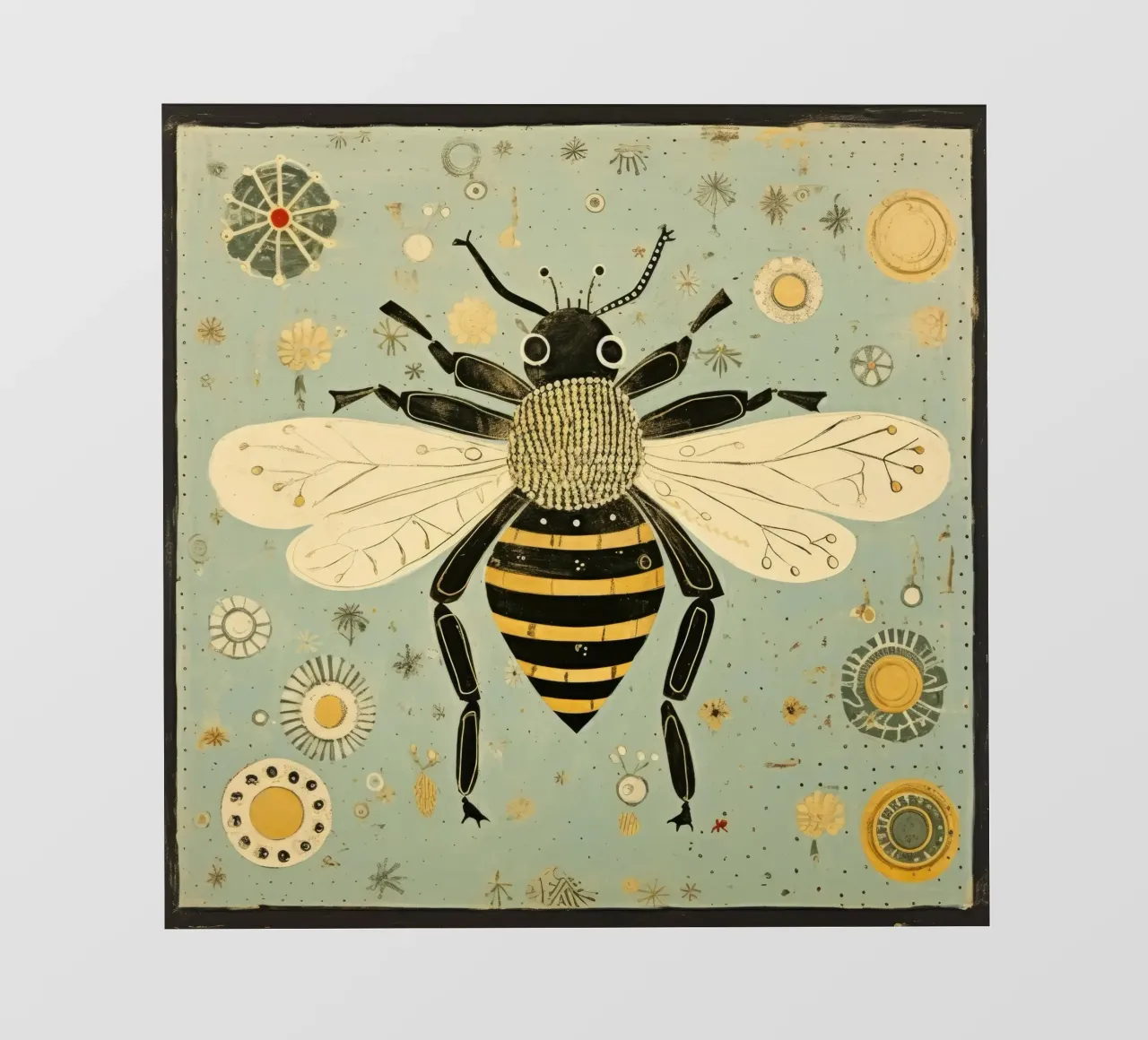Ape verde Bumblebee 3 pellicola backlit da Minimal Animal Art