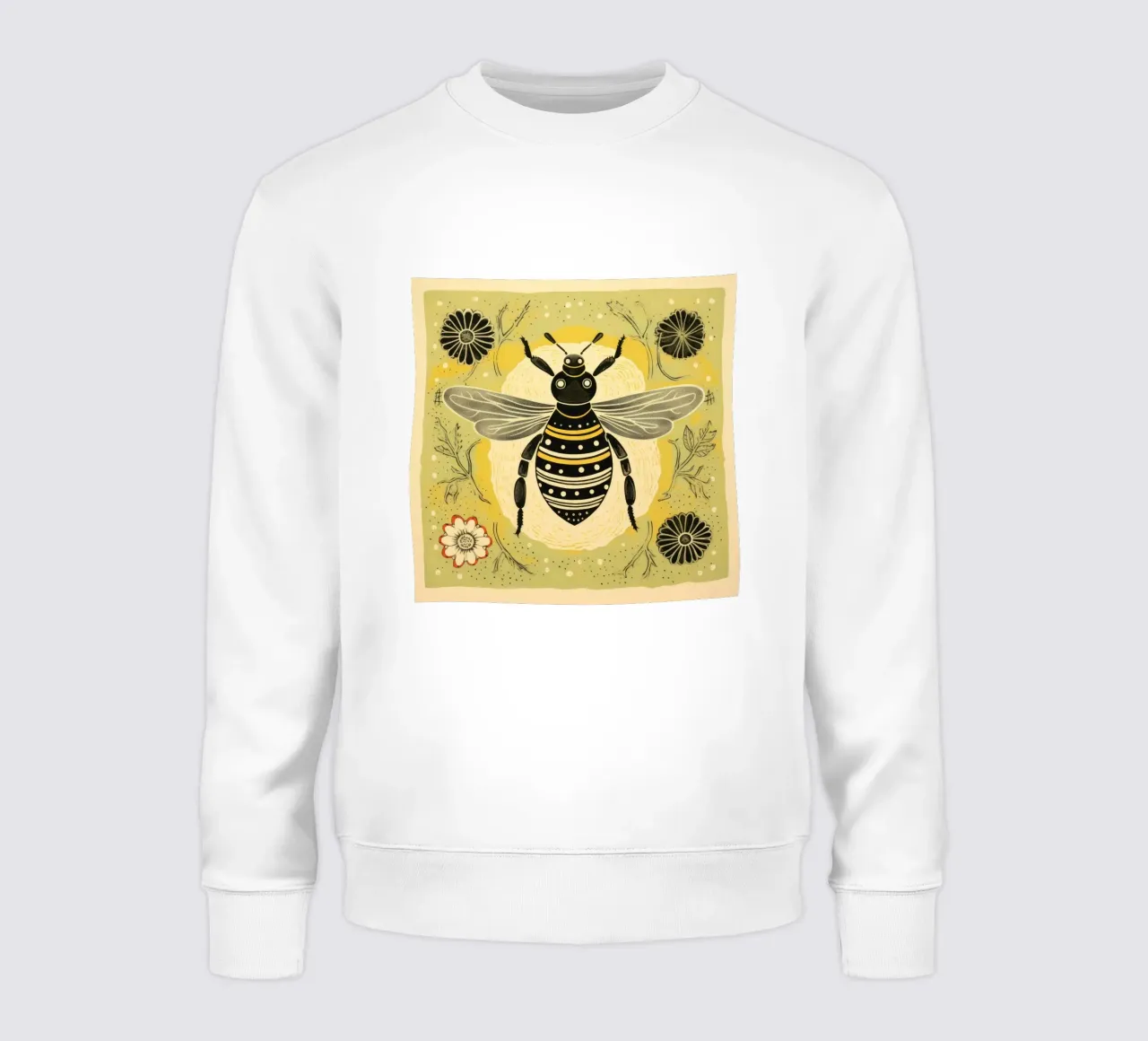 Ape verde Bumblebee 4 felpa da Minimal Animal Art