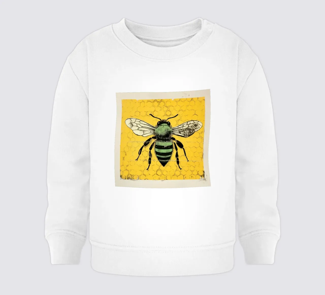 Ape verde Honeybee 1 felpa neonato da Minimal Animal Art