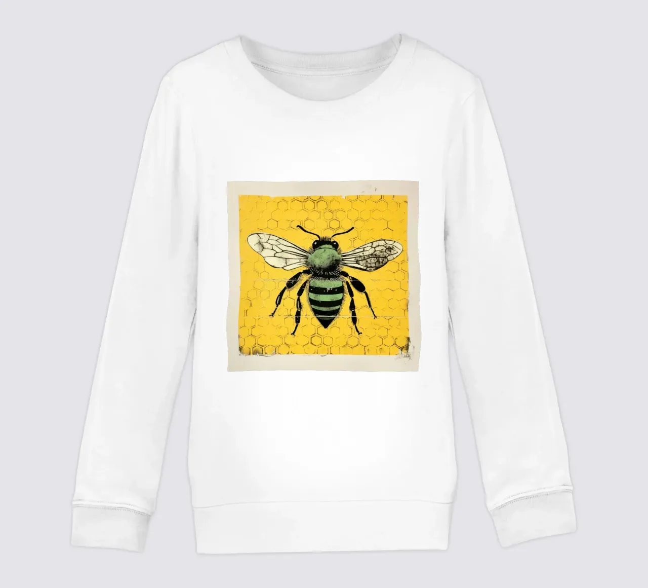 Ape verde Honeybee 1 felpa bambino da Minimal Animal Art