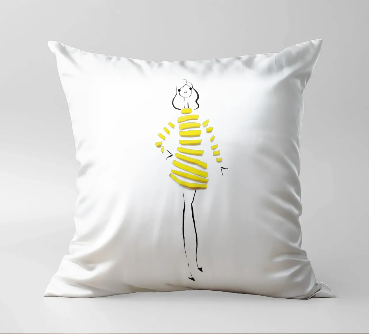 Citrus Stripes cuscino da Gretchen Roehrs