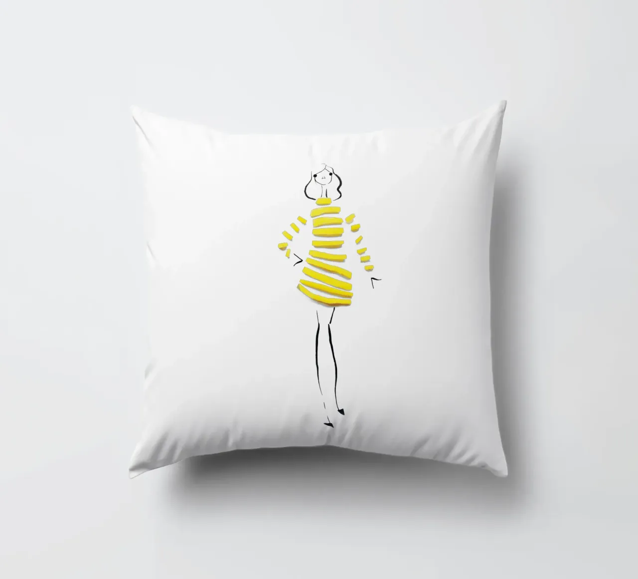 Citrus Stripes cuscino da Gretchen Roehrs