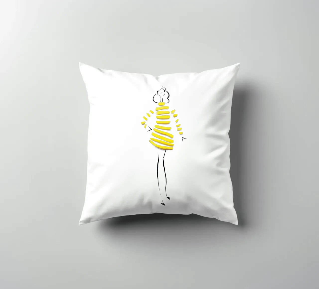 Citrus Stripes cuscino da Gretchen Roehrs