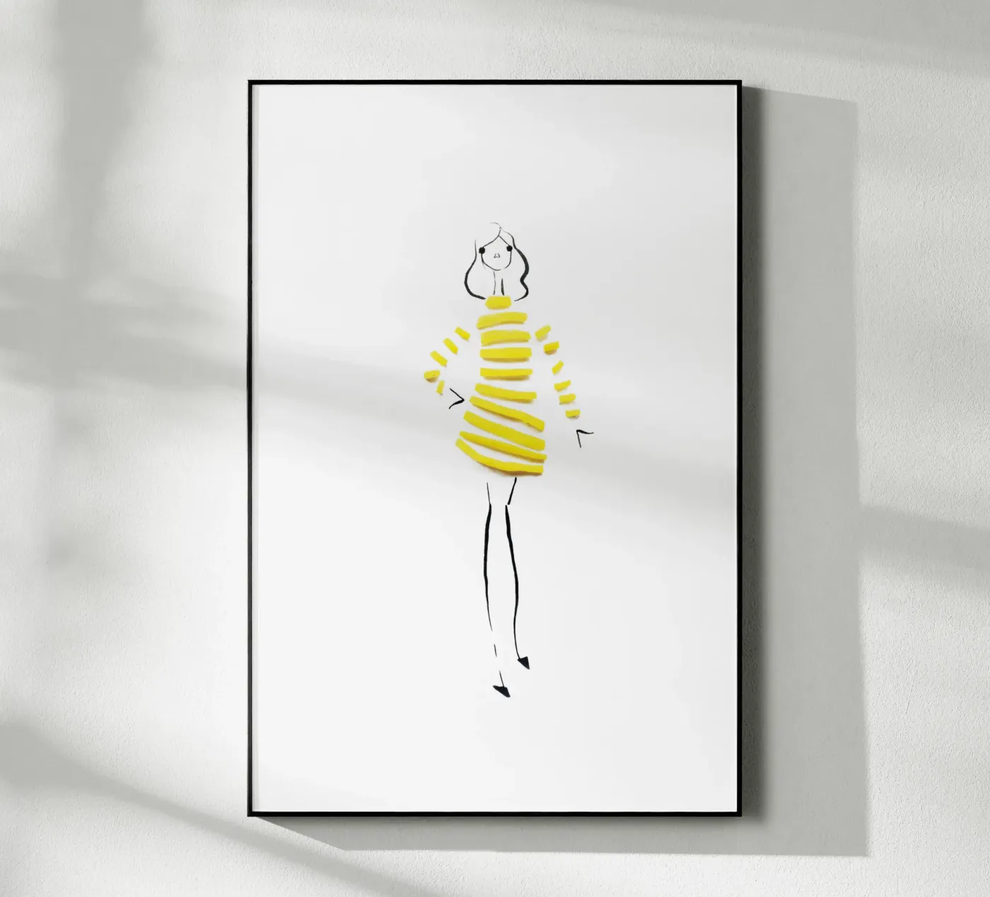 Citrus Stripes acryl van Gretchen Roehrs