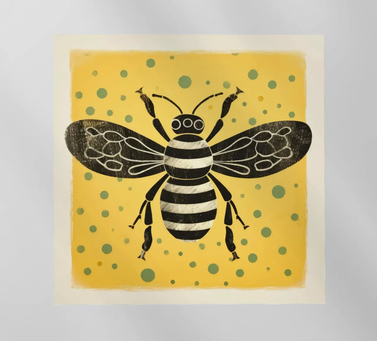 Ape verde Honeybee 2 pellicola backlit da Minimal Animal Art