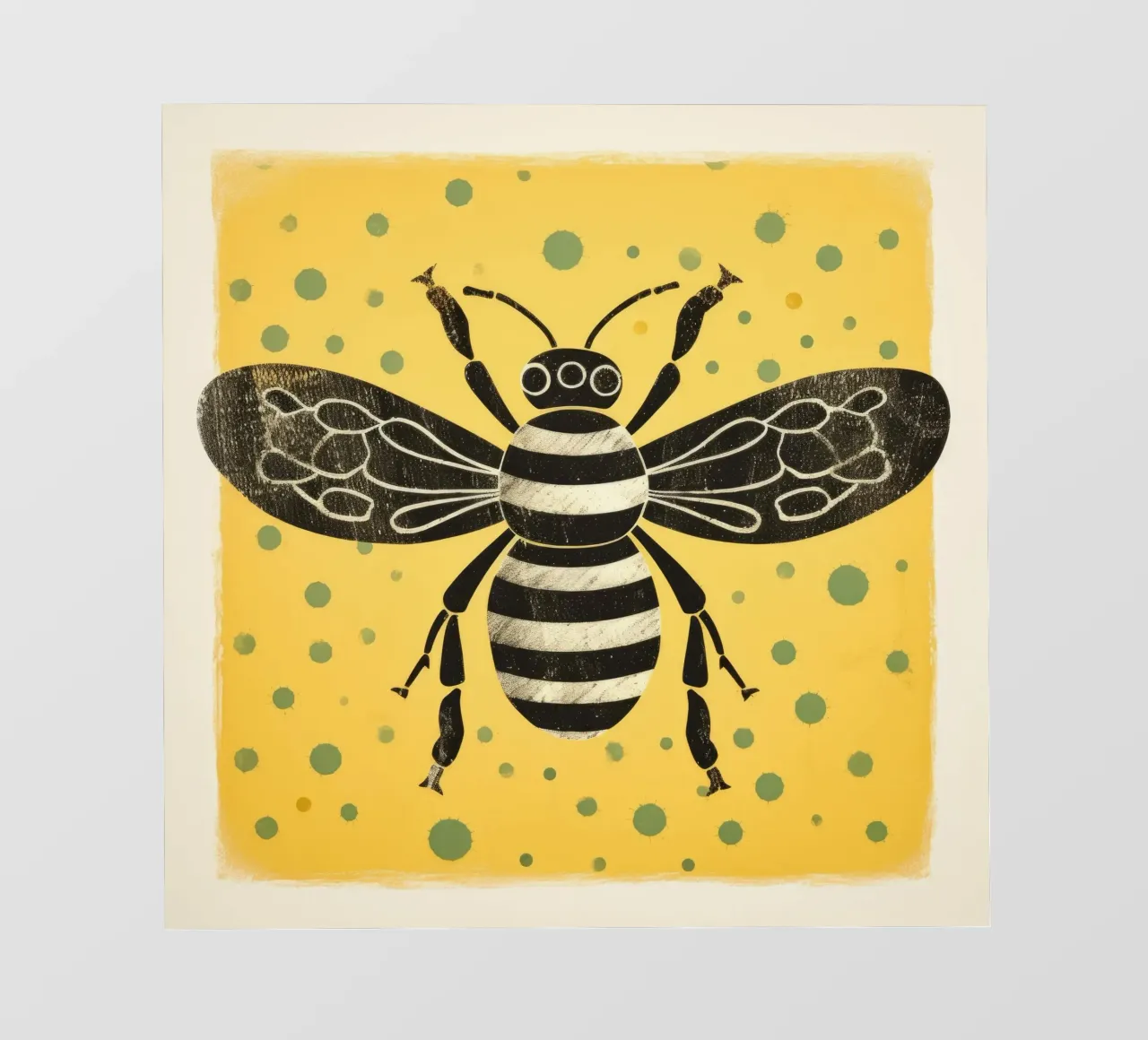 Ape verde Honeybee 2 pellicola backlit da Minimal Animal Art