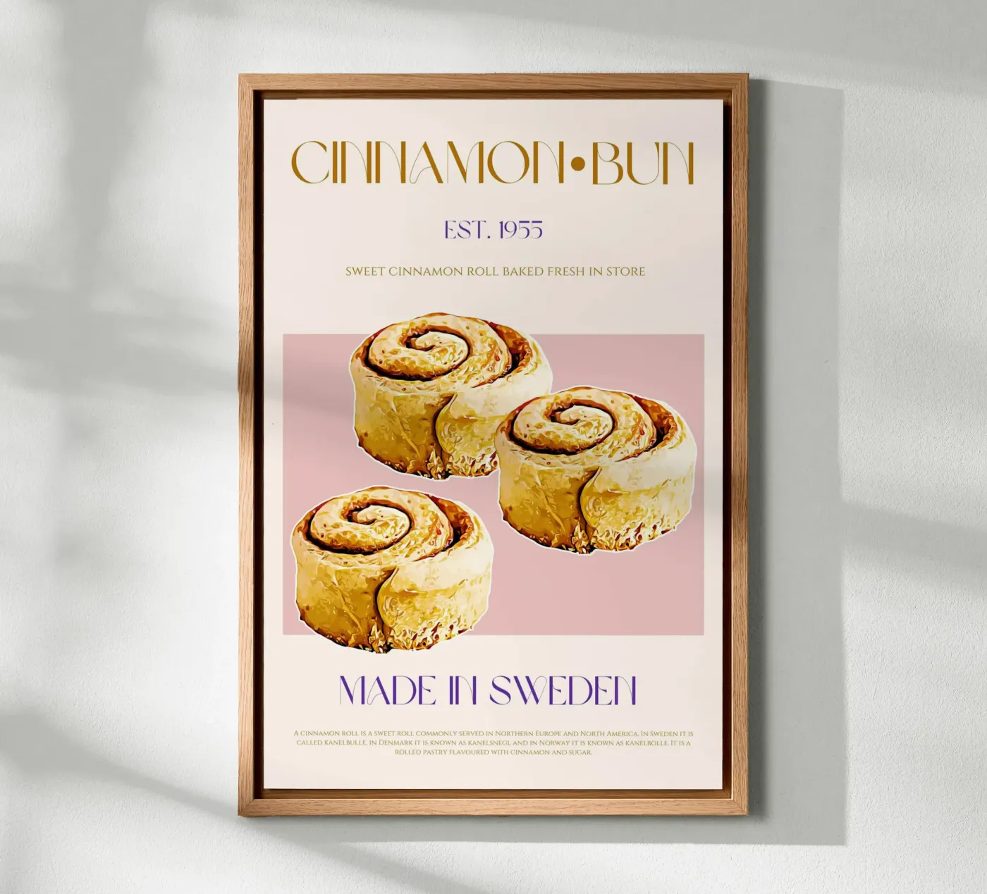 Cinnamon Bun Print Forex-Platte von KOKRPrints