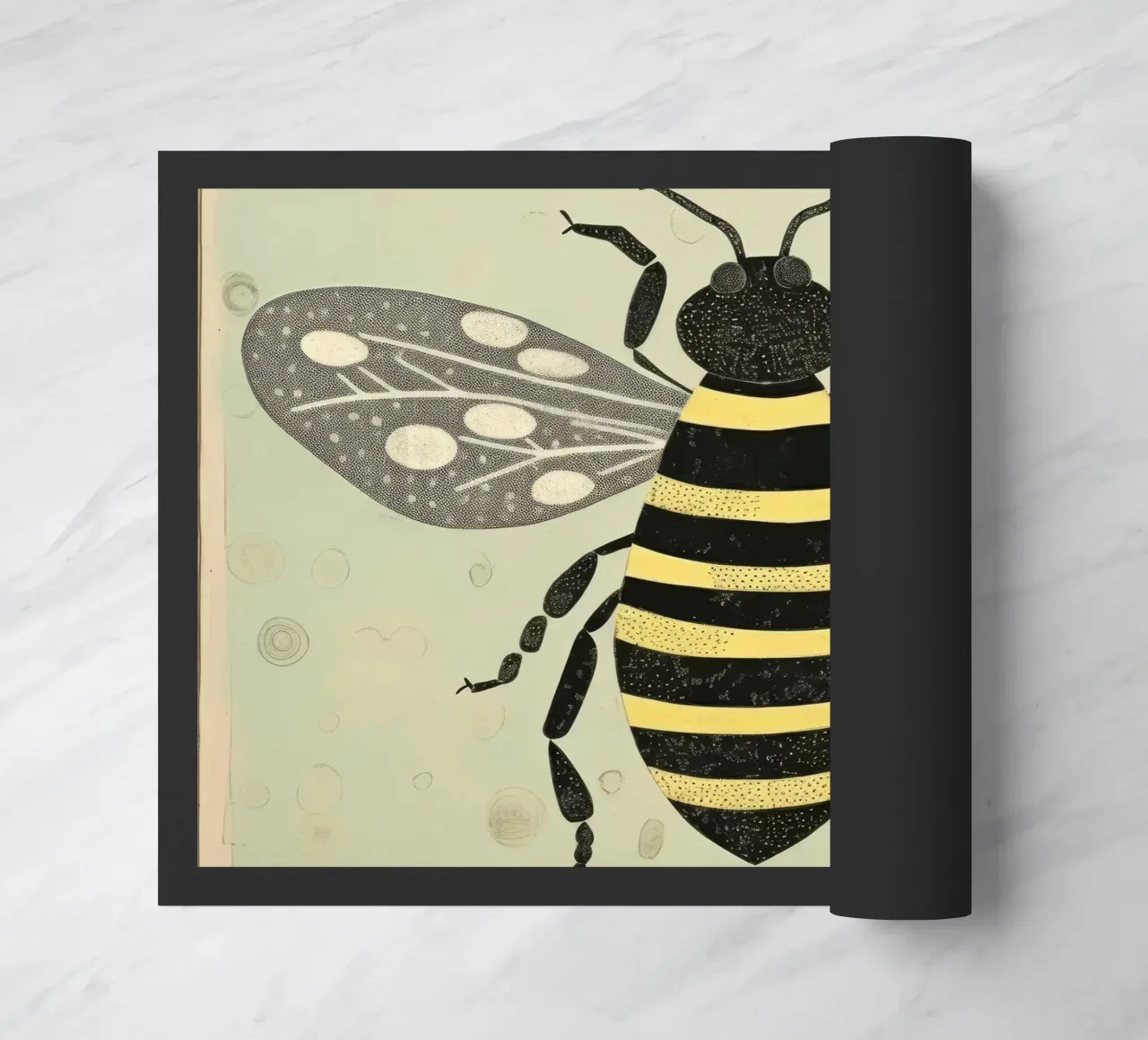 Ape verde Honeybee 4 zerbino da Minimal Animal Art