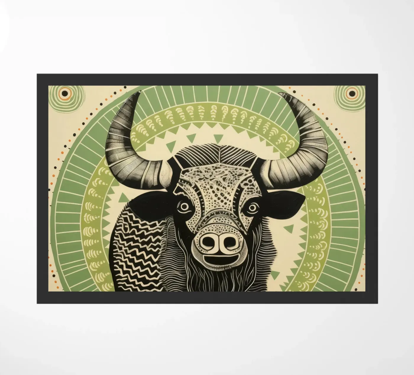 Bufalo verde zerbino da Minimal Animal Art