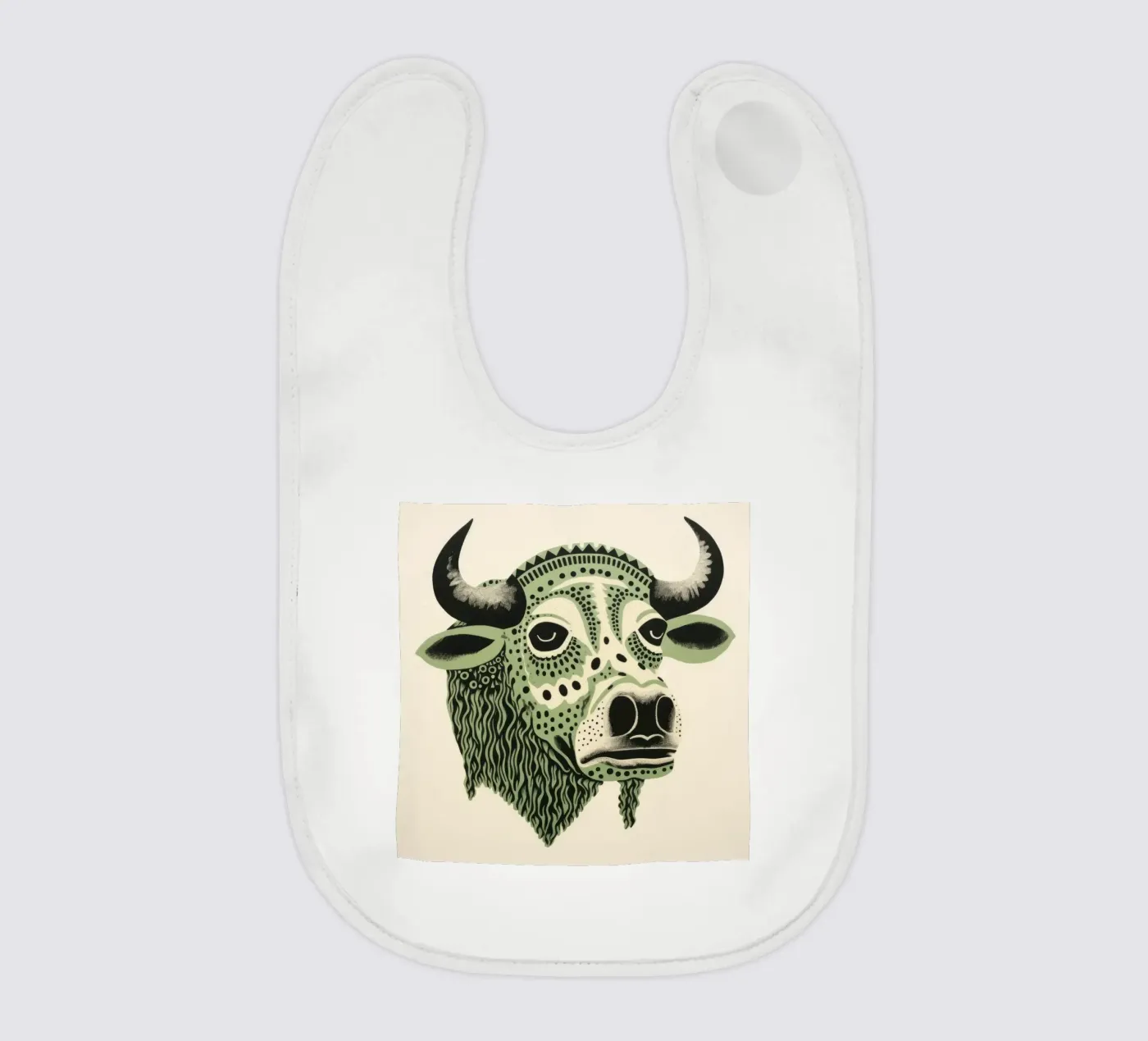 Bufalo verde bavaglino da Minimal Animal Art