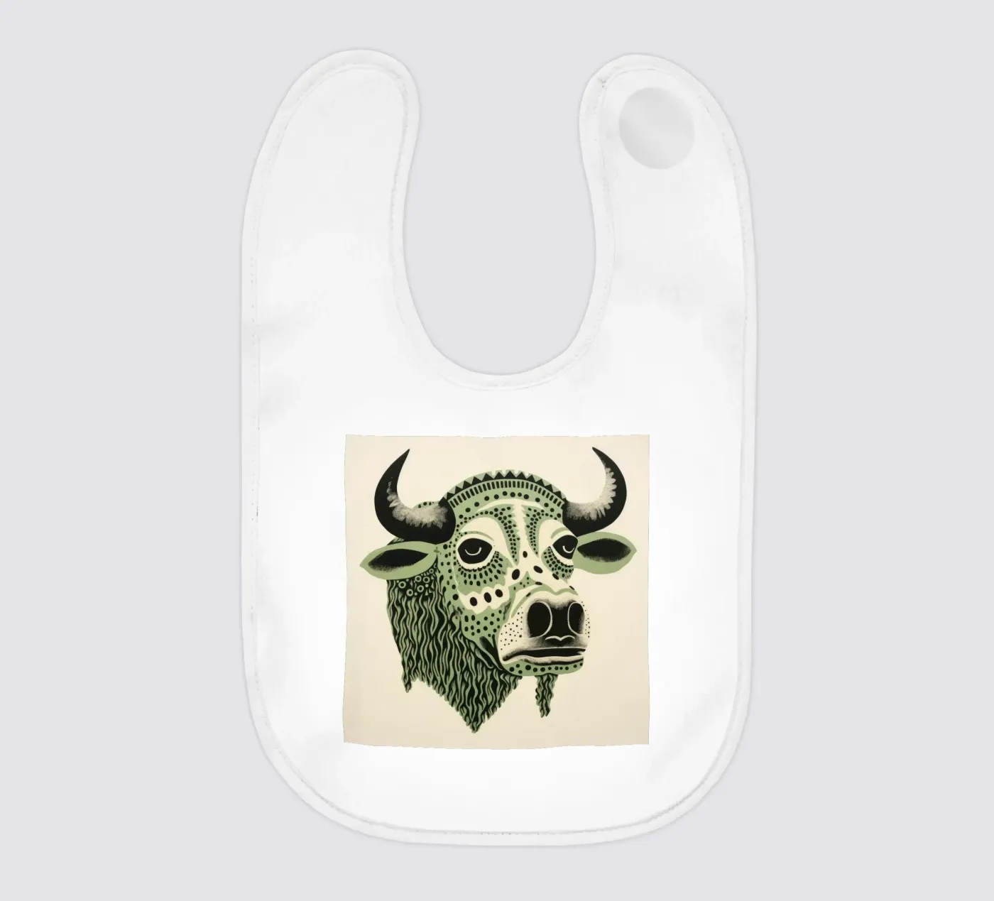 Bufalo verde bavaglino da Minimal Animal Art