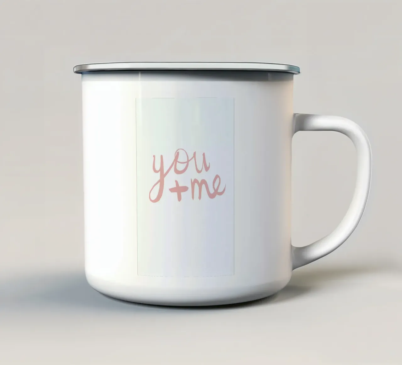 You and Me taza de esmalte de Dead Language