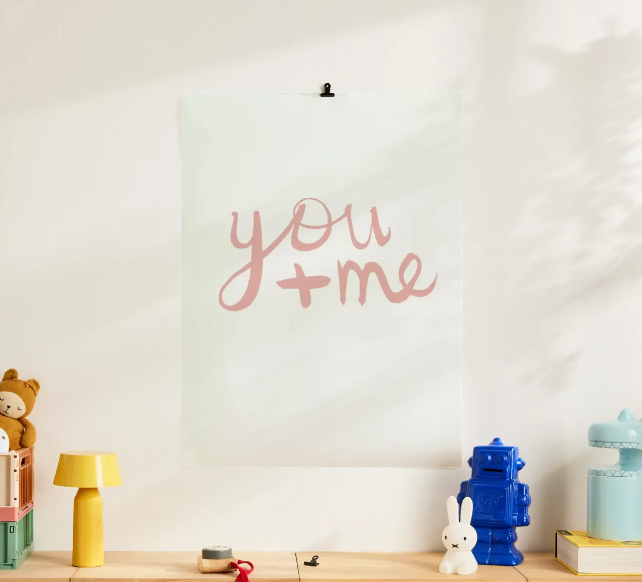 You and Me poster con telaio in alluminio da Dead Language