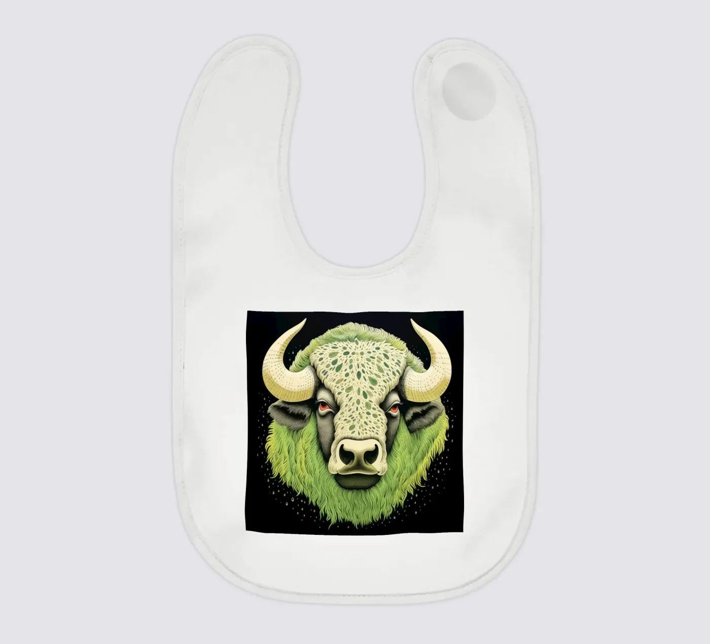Bufalo verde bavaglino da Minimal Animal Art