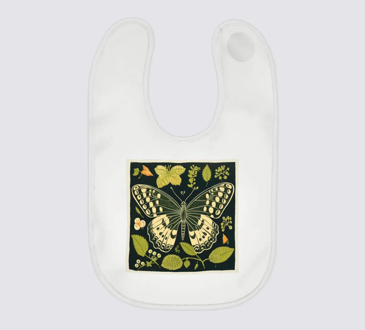 Green Butterfly bavaglino da Minimal Animal Art