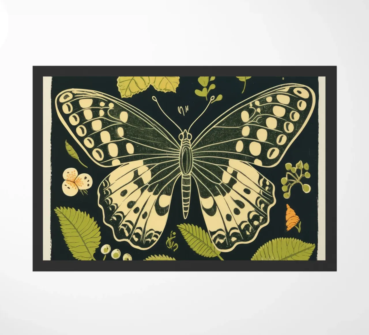 Farfalla verde zerbino da Minimal Animal Art