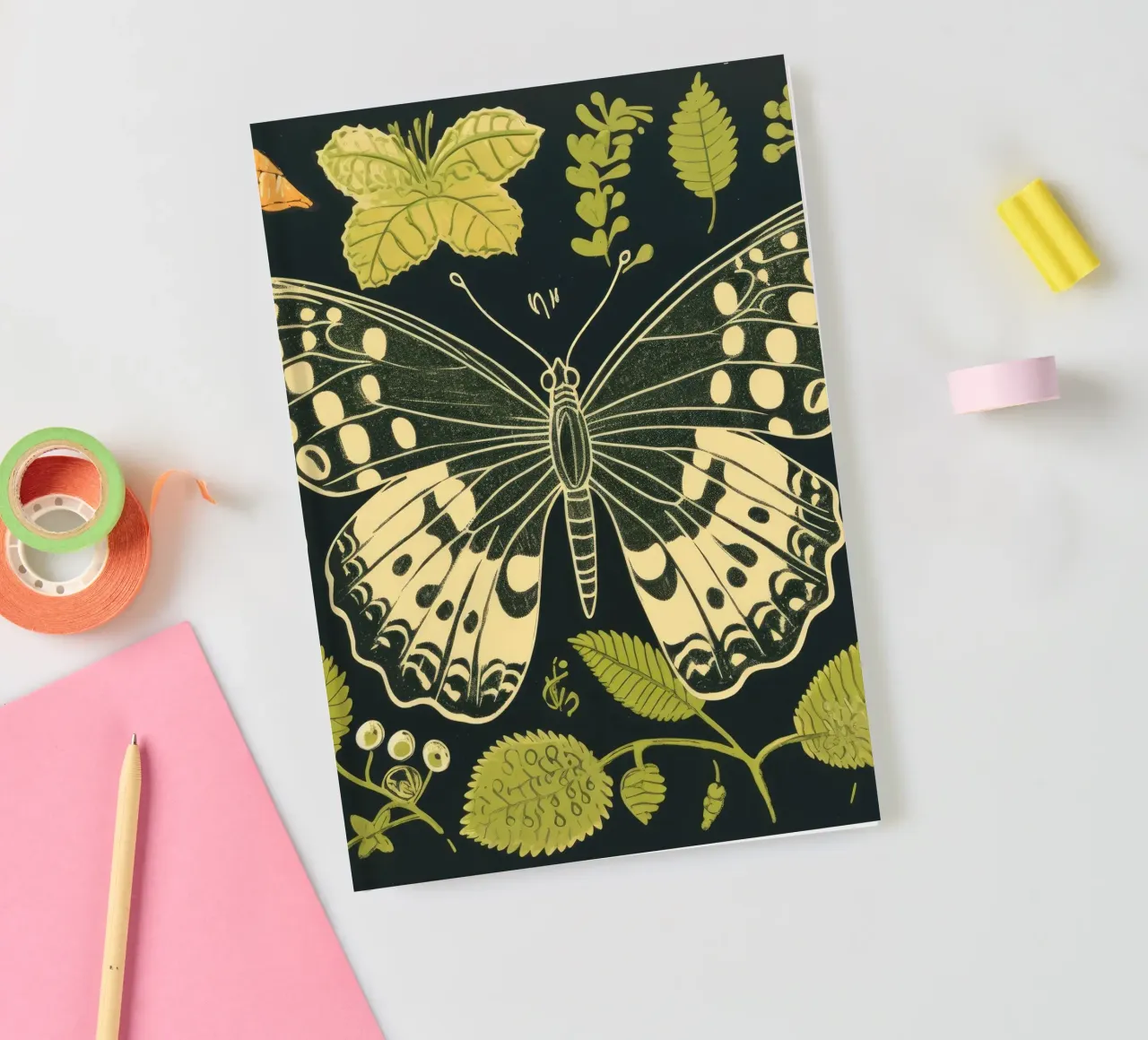 Farfalla verde 1 diario da Minimal Animal Art