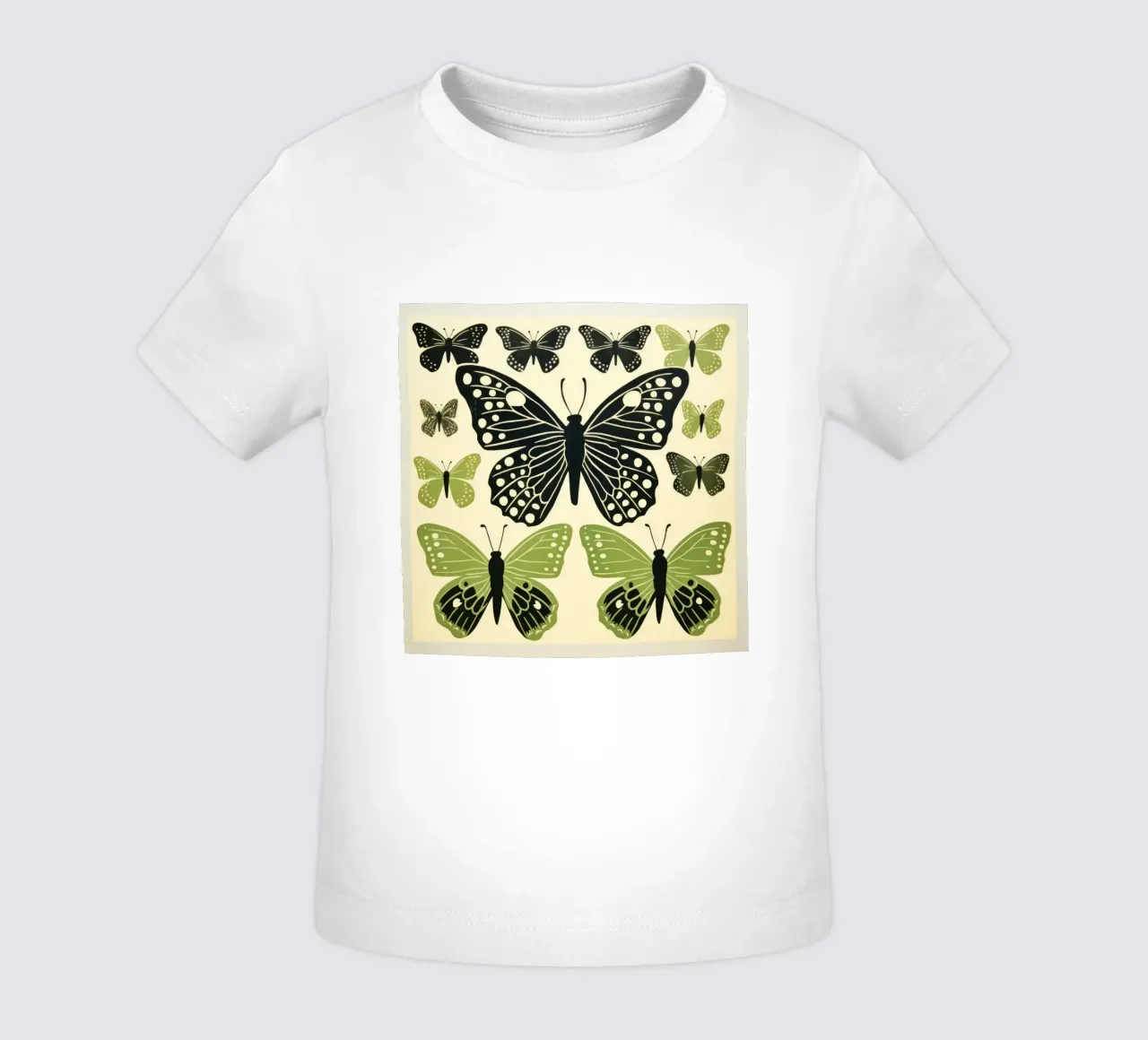 Farfalla verde 2 maglietta neonato da Minimal Animal Art