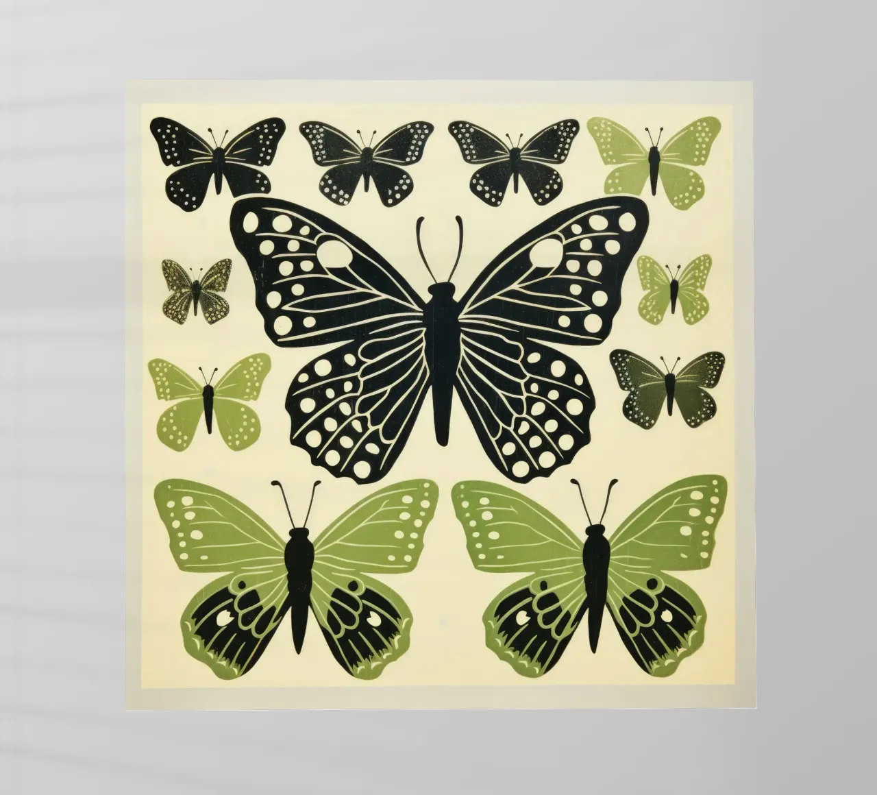 Farfalla verde 2 pellicola backlit da Minimal Animal Art