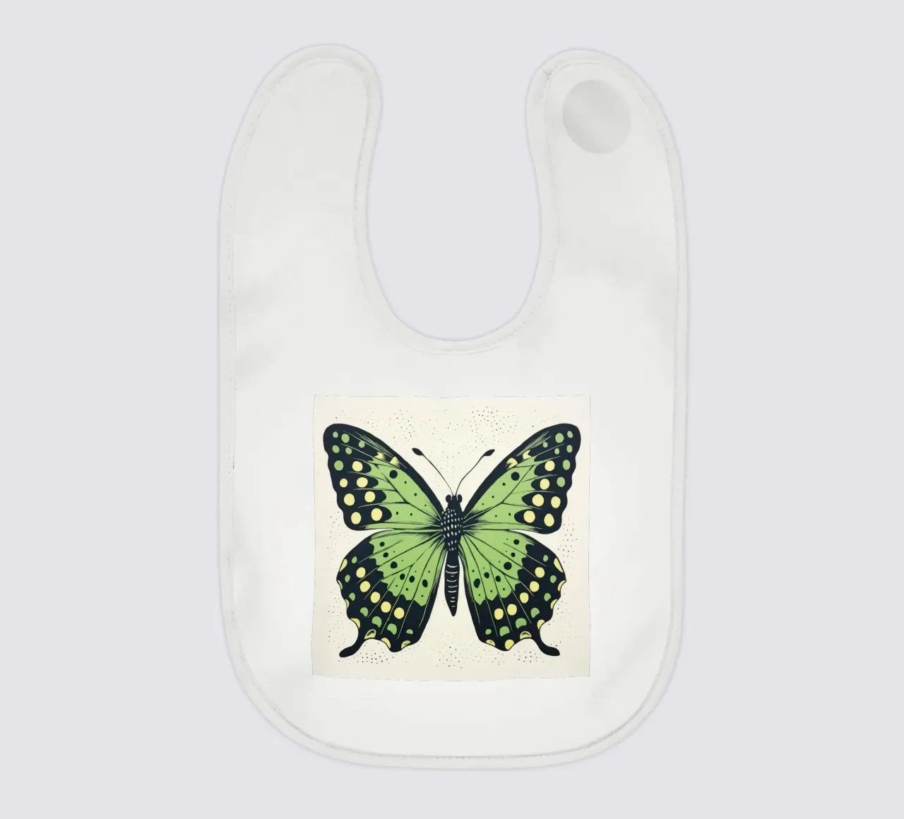 Green Butterfly bavaglino da Minimal Animal Art