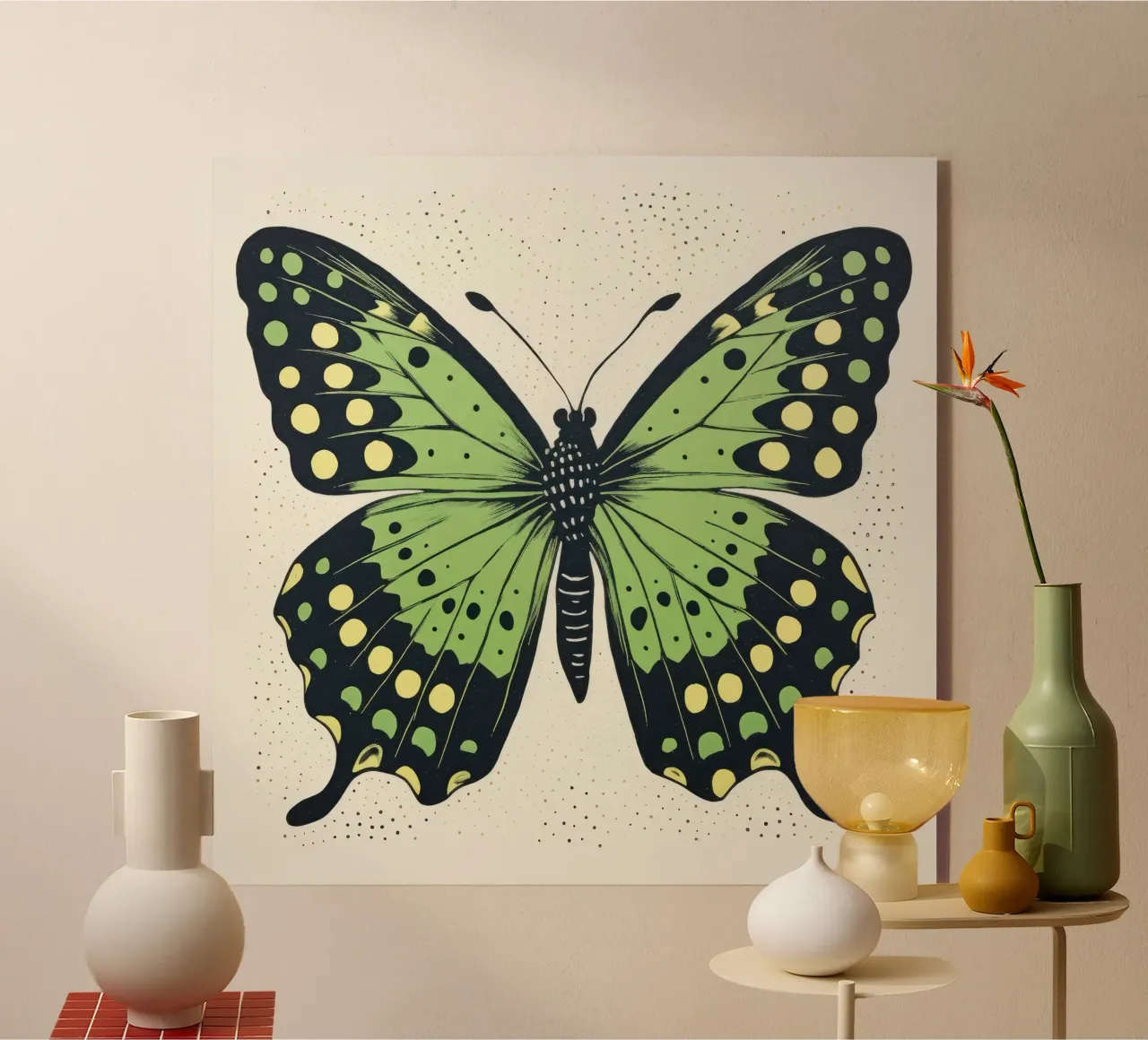Farfalla verde plexiglass da Minimal Animal Art