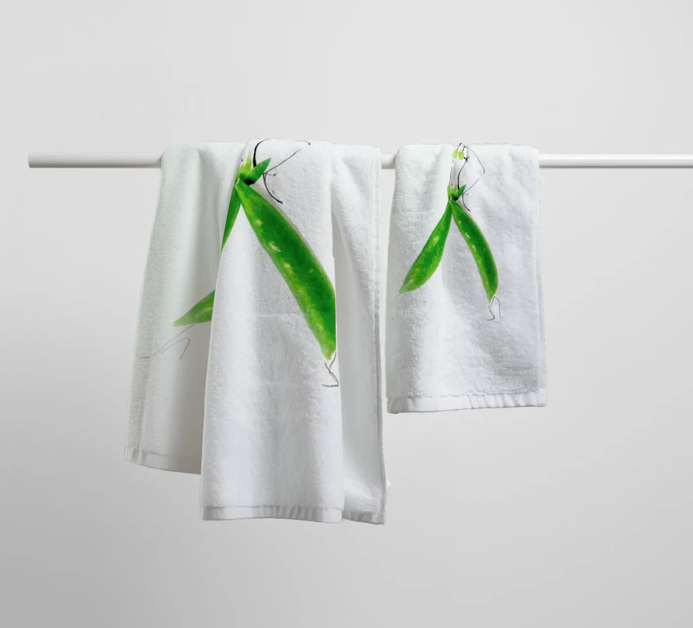 Peas badhanddoek van Gretchen Roehrs