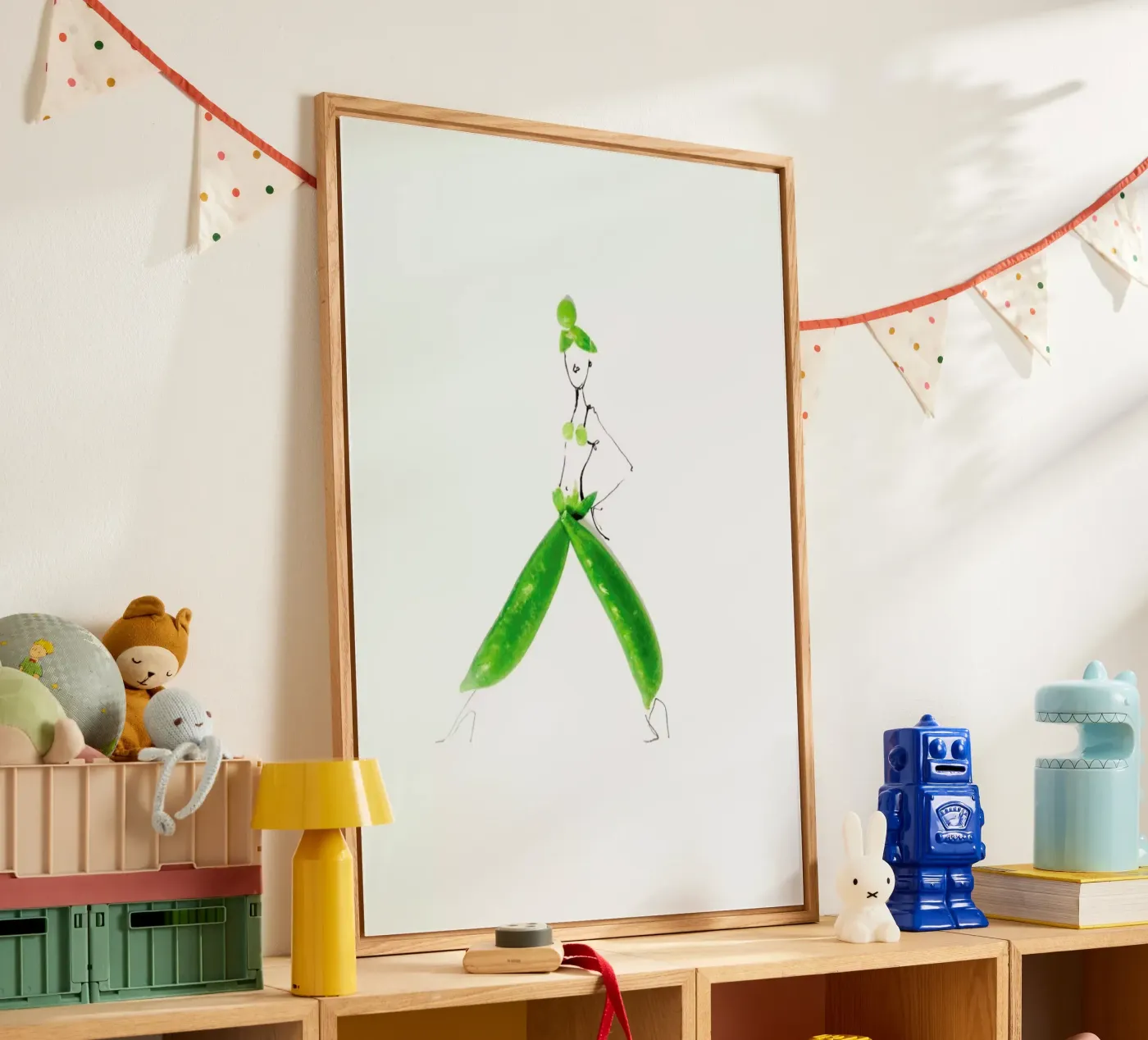 Peas acrylic glass by Gretchen Roehrs