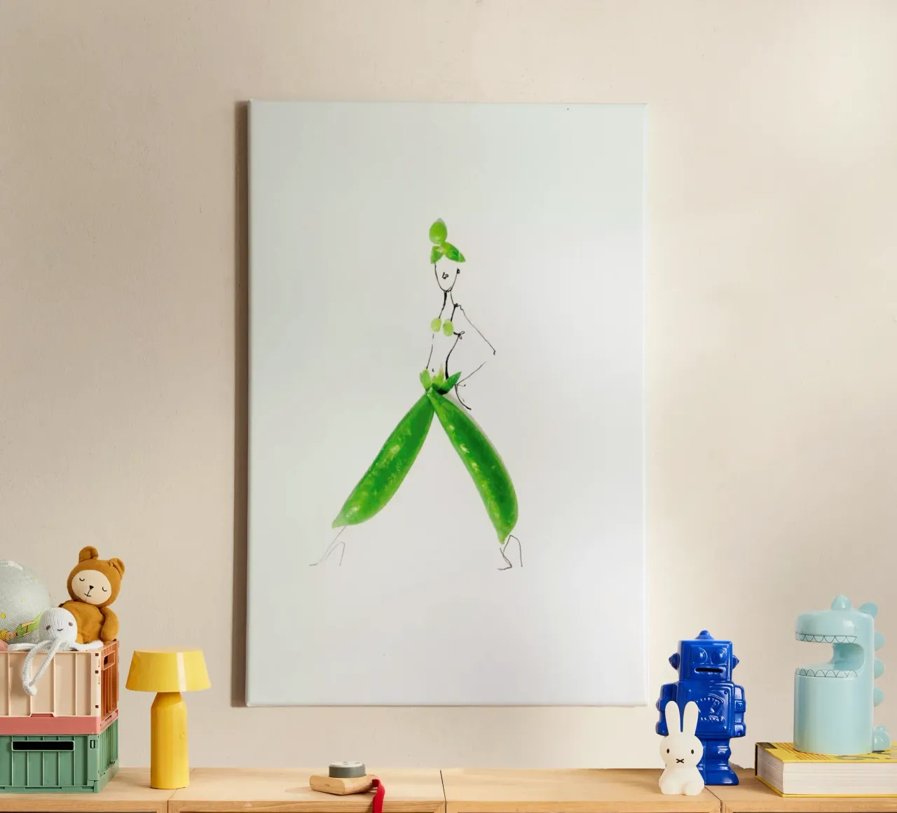 Peas tela con Cornice a cassetta da Gretchen Roehrs