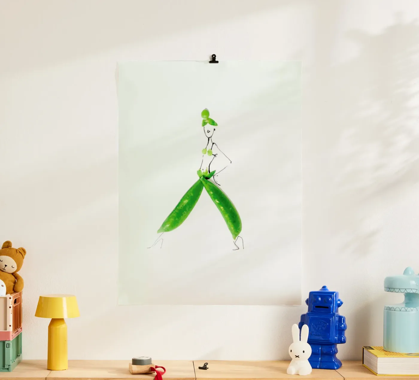 Peas poster van Gretchen Roehrs