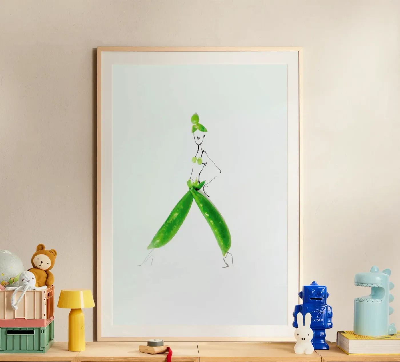 Peas poster van Gretchen Roehrs