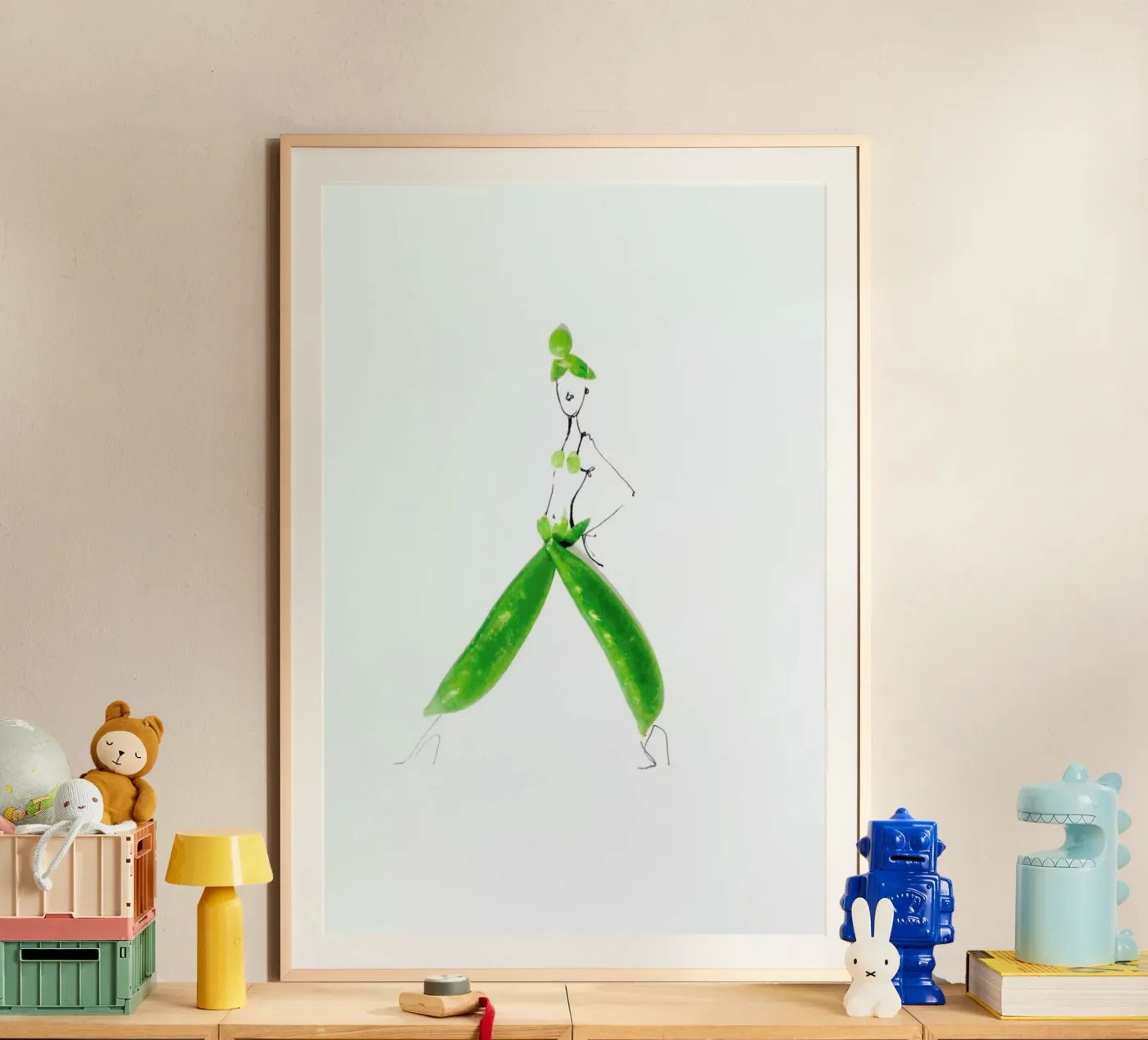 Peas Poster von Gretchen Roehrs