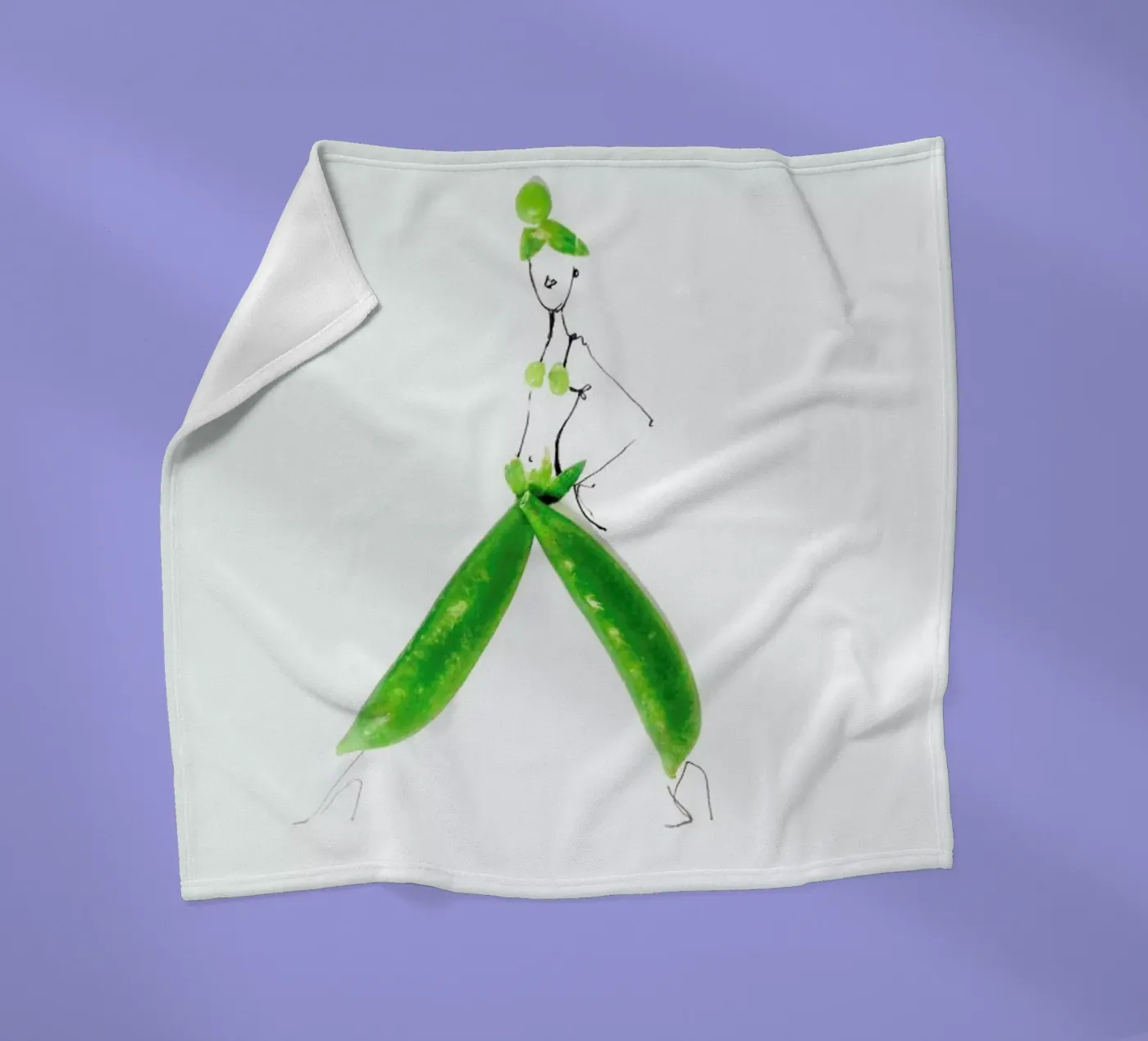 Peas Fleecedecke von Gretchen Roehrs