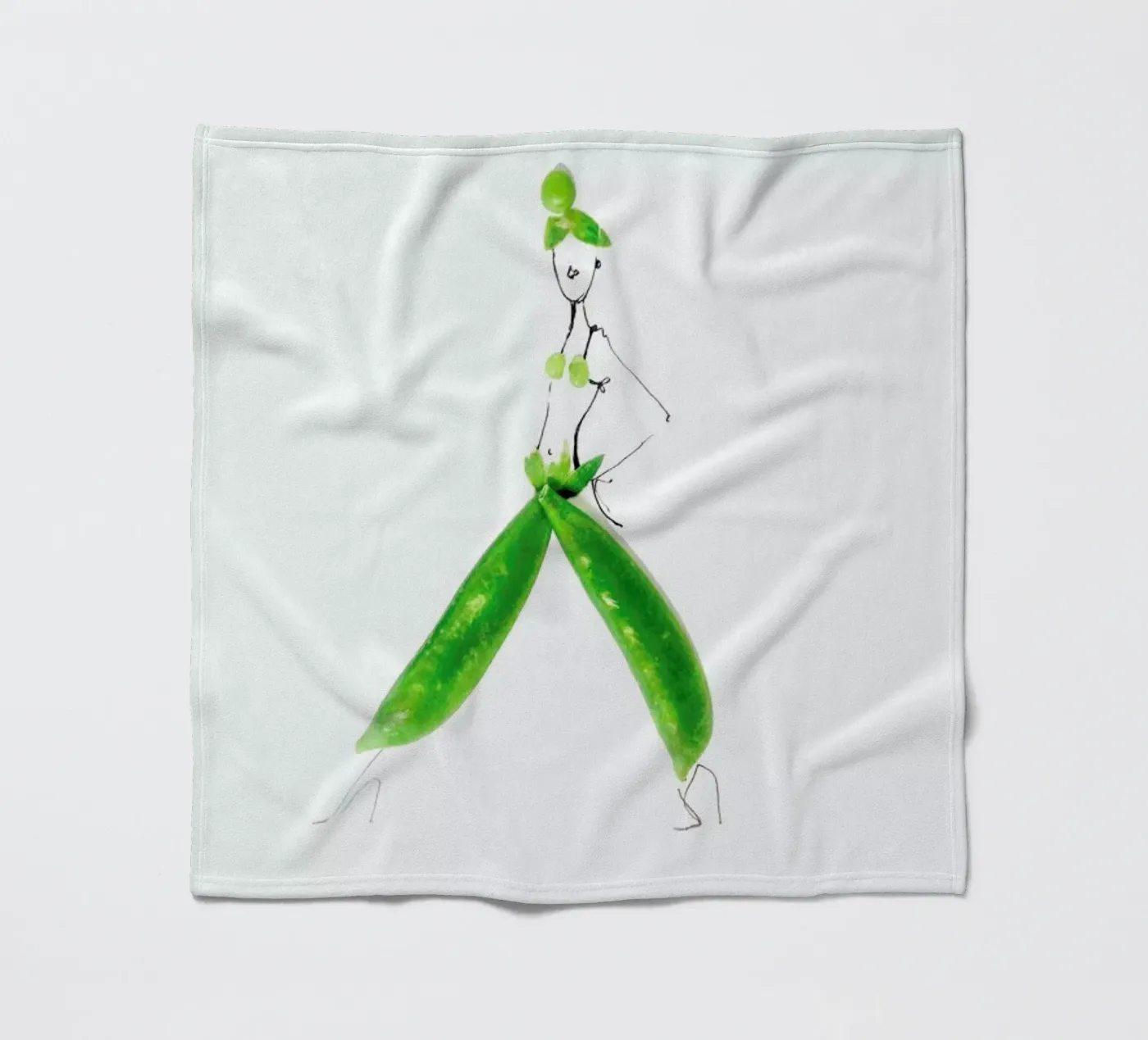 Peas Fleecedecke von Gretchen Roehrs